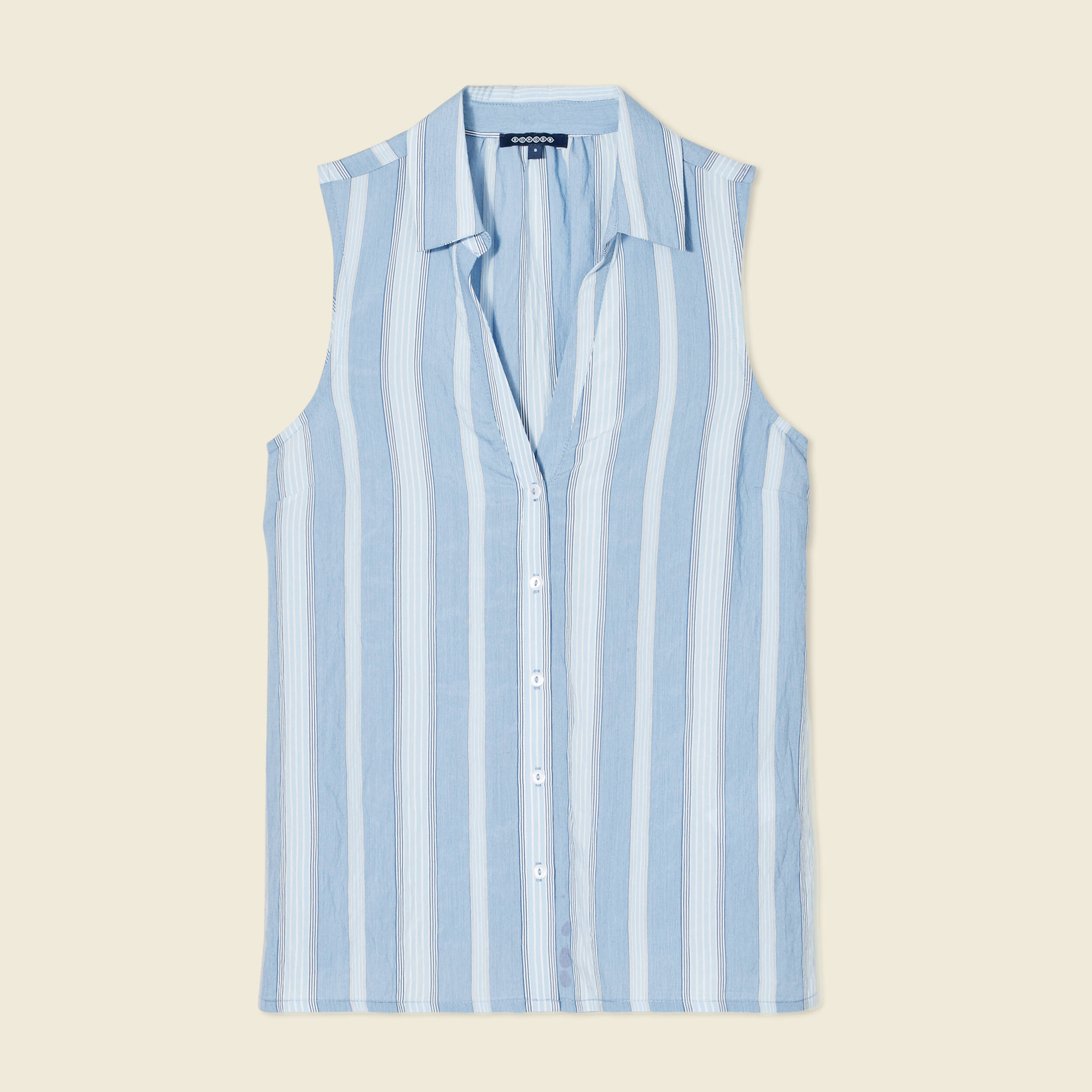 chemise sans manches bleu femme Chemise sans manches bleu femme