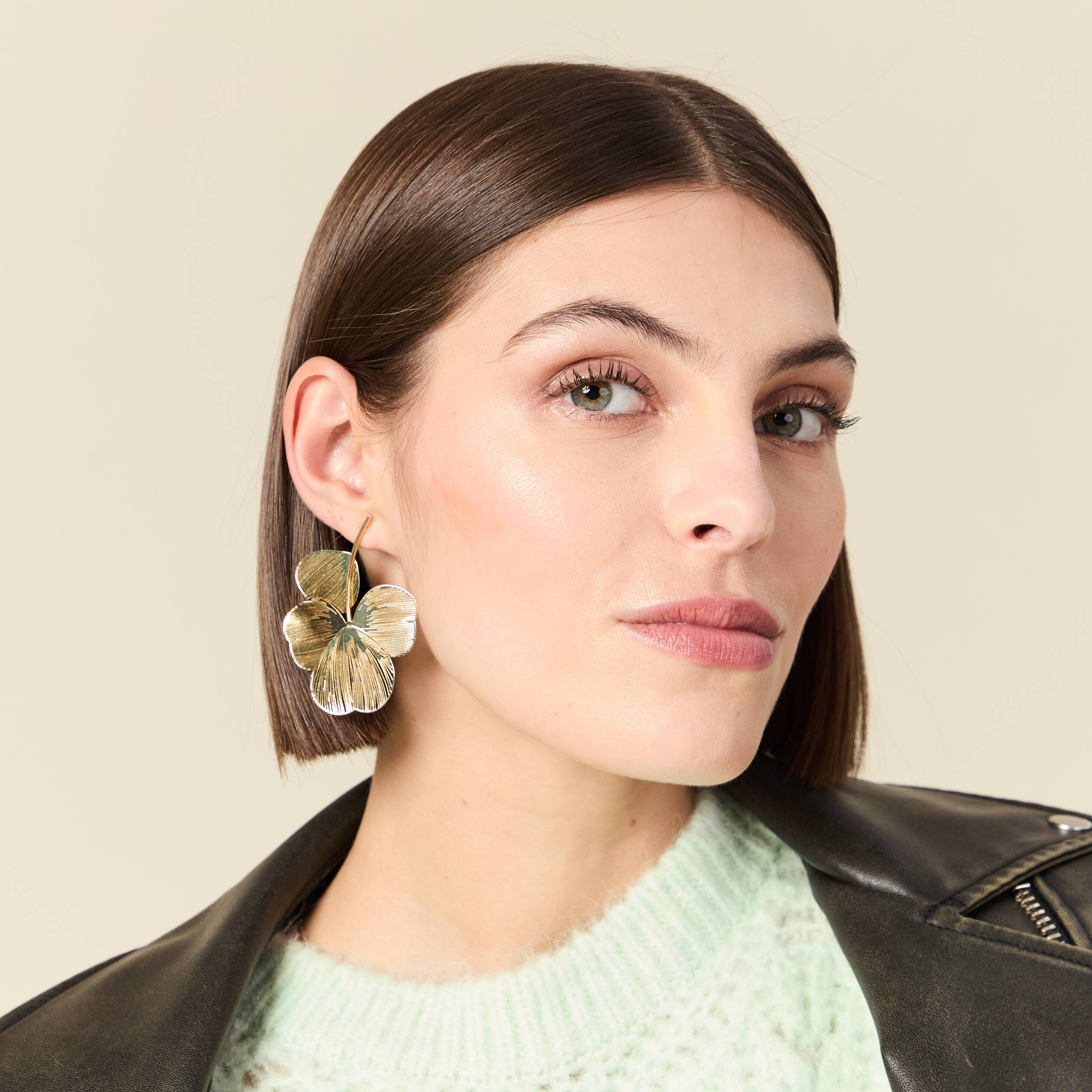 Boucles d'oreilles couleur or femme