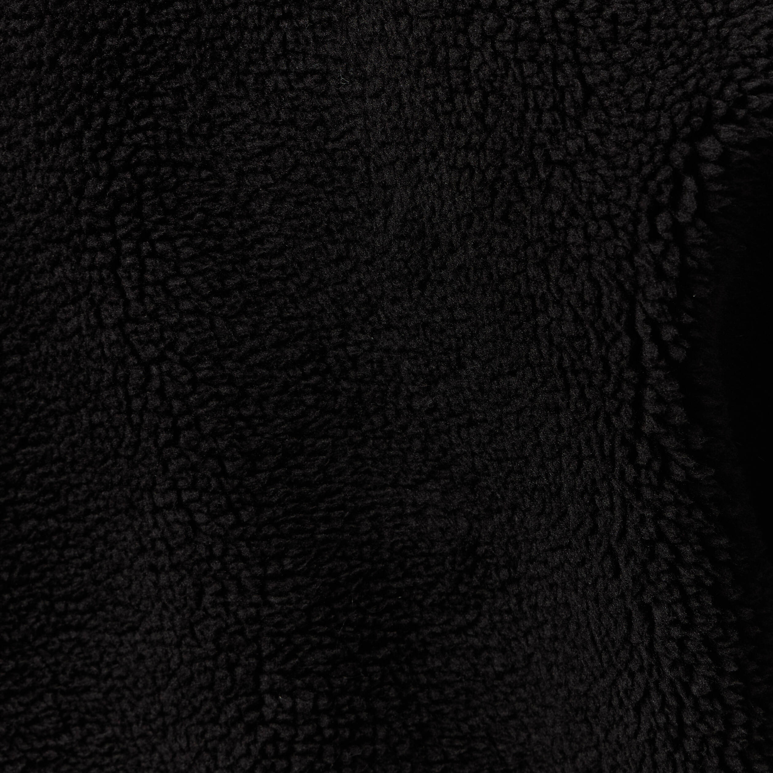 Manteau long laine mouton noir femme