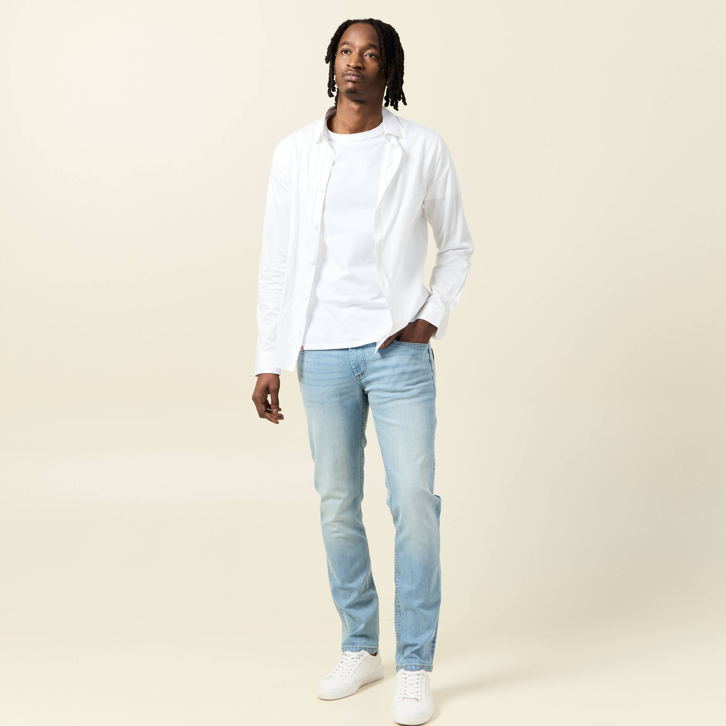 Jeans slim longueur 32 denim used homme