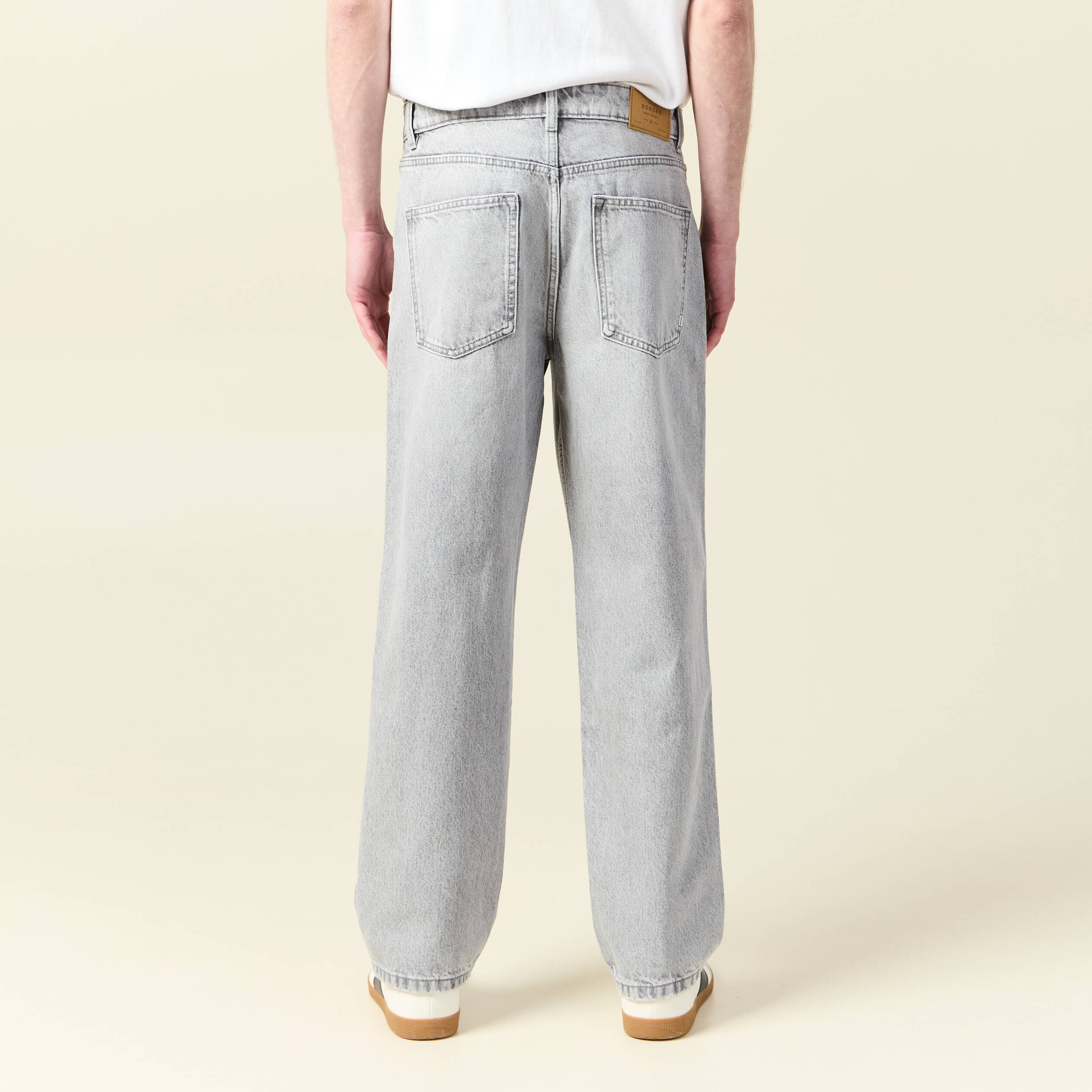 jeans large relaxed denim snow gris homme Jeans large relaxed denim snow gris homme