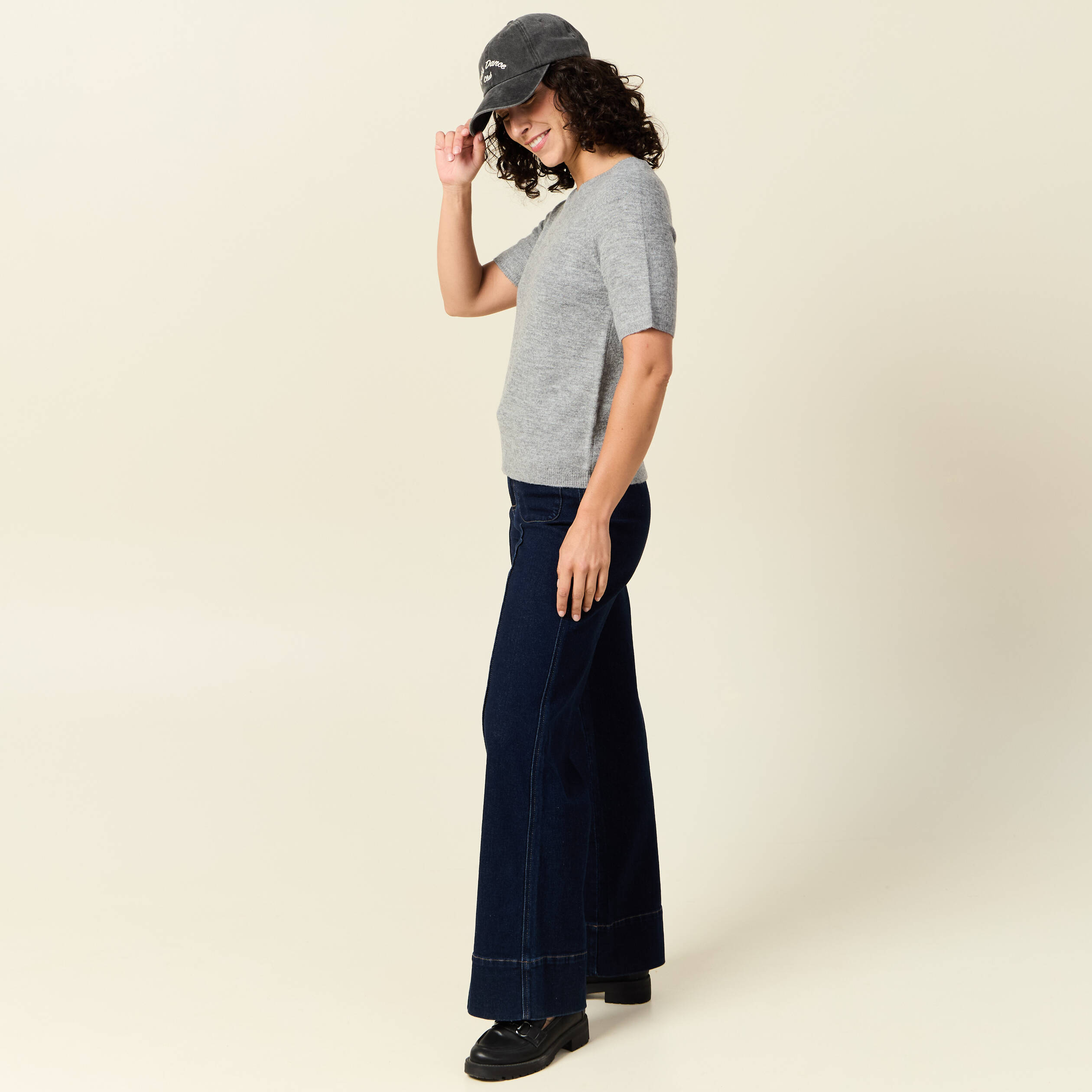 pull manches courtes gris clair femme Pull manches courtes gris clair femme