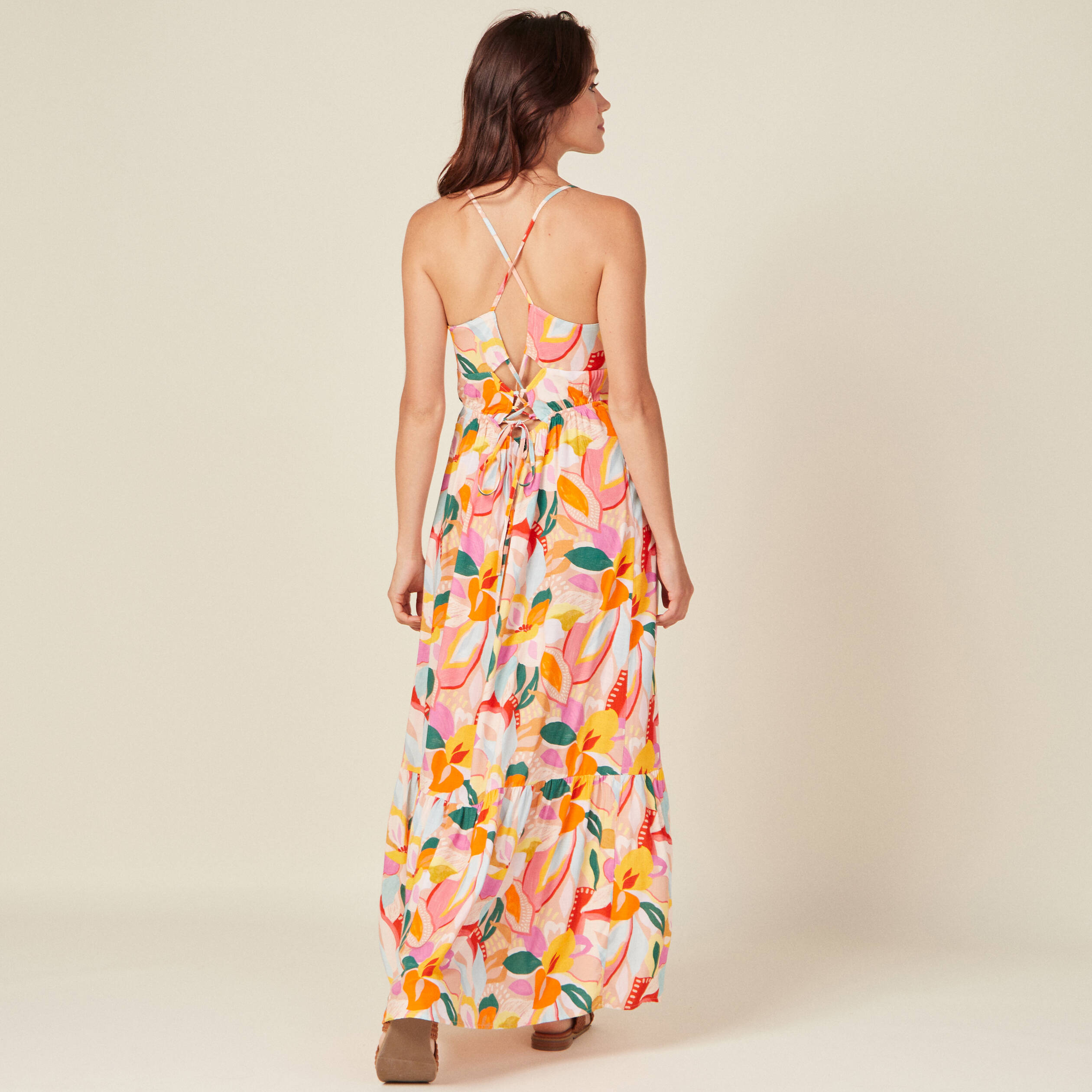 Robe multicolore femme 2025