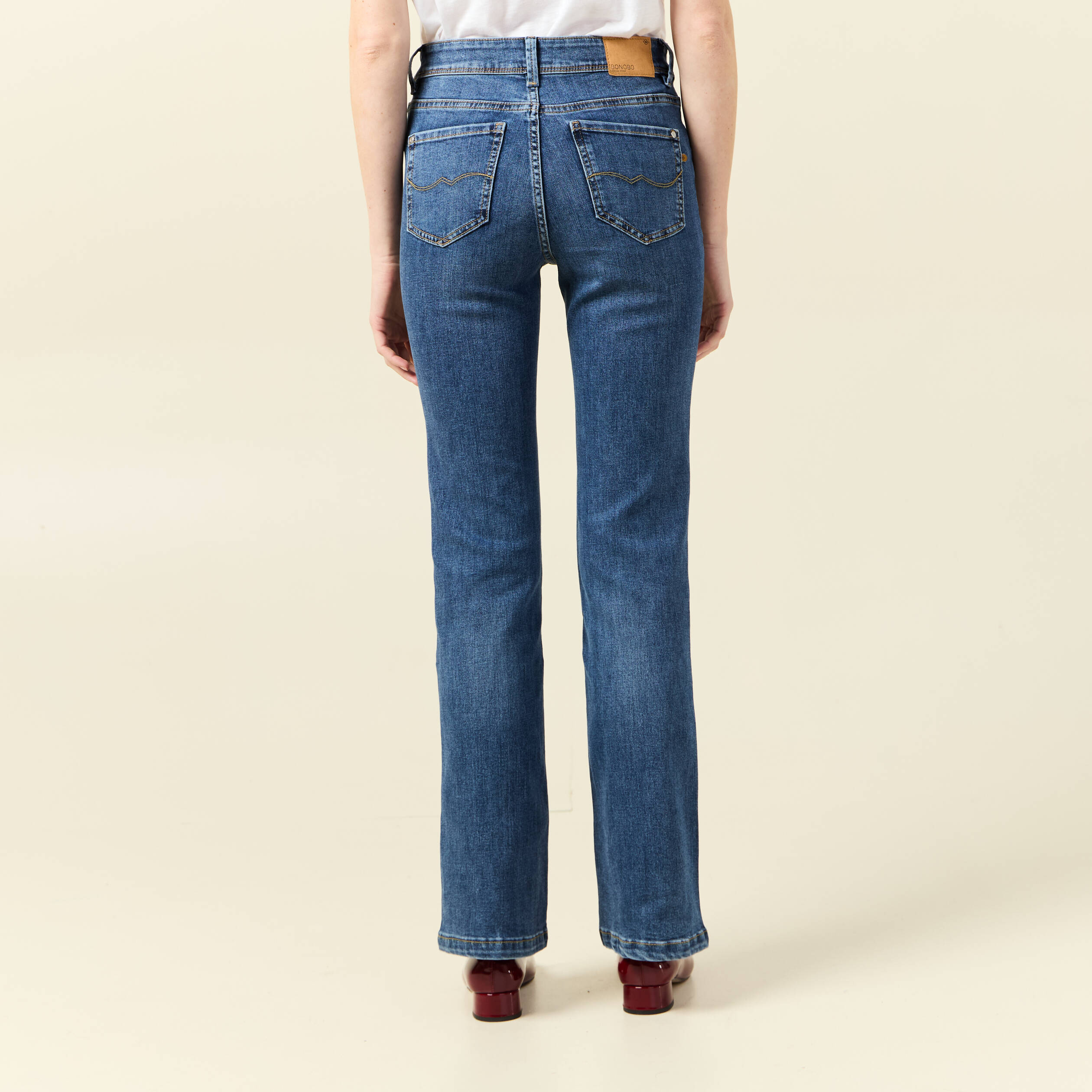 jeans yoko bootcut denim stone femme Jeans Yoko - bootcut denim stone femme