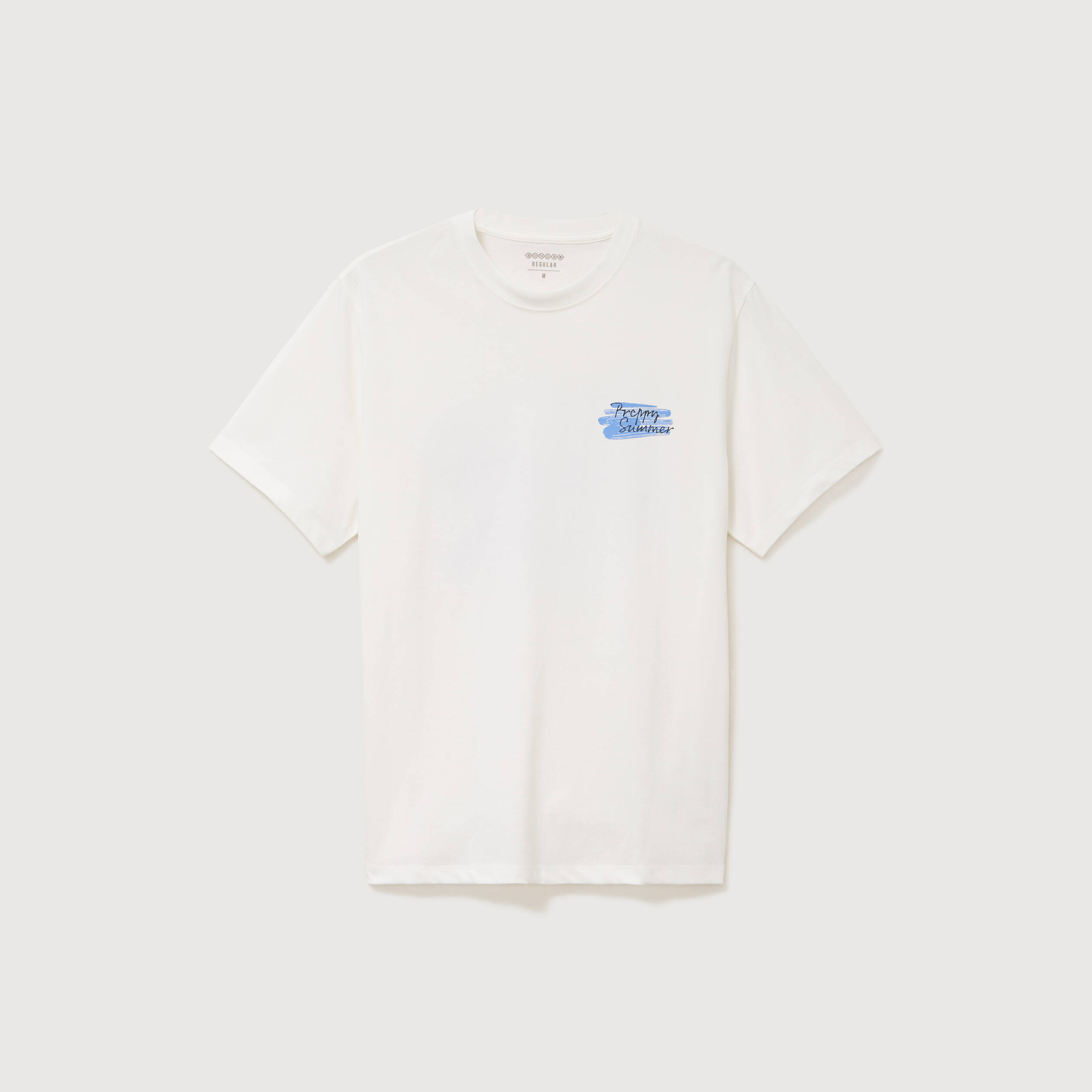 T-shirt en coton ecru homme