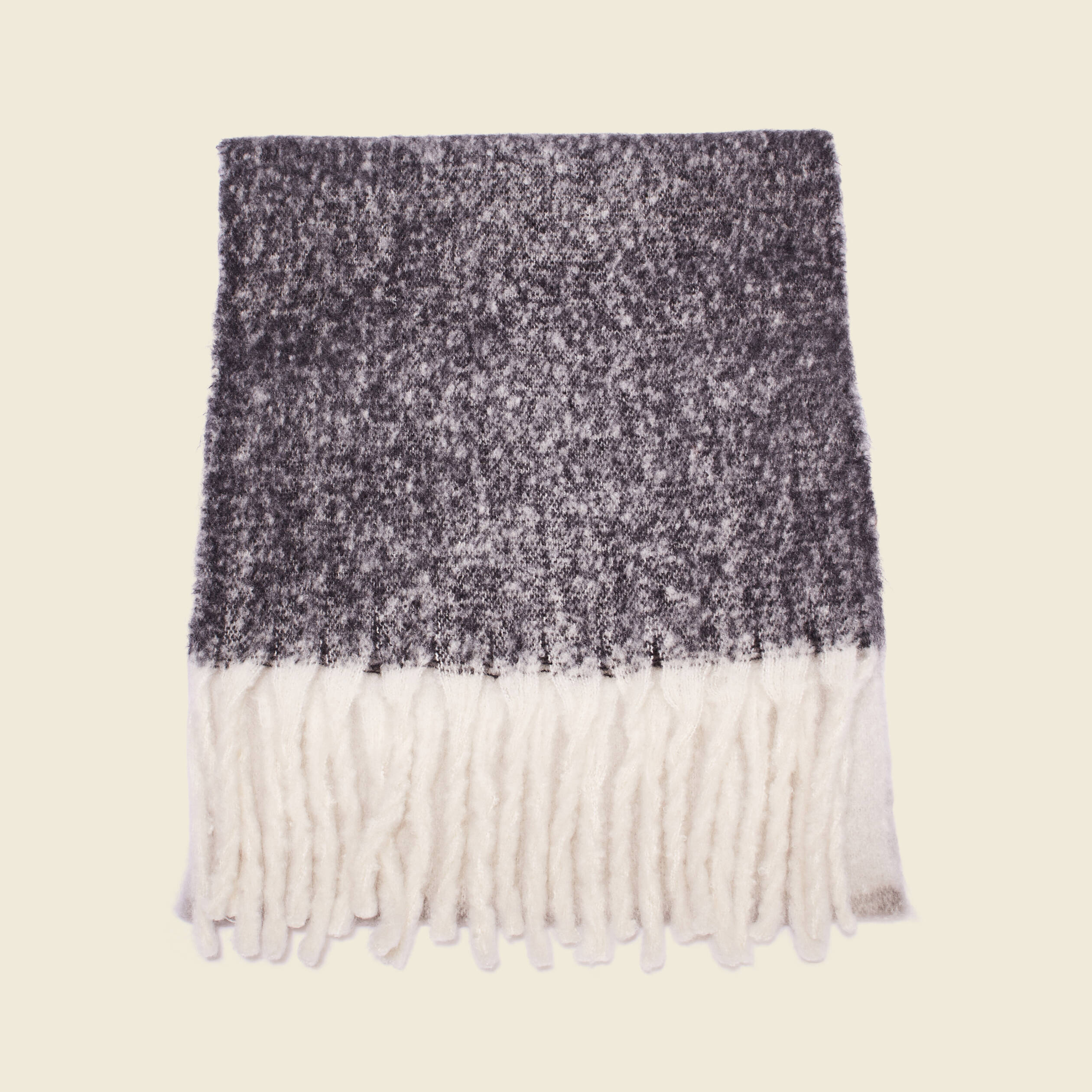 echarpe a franges gris homme Écharpe à franges gris homme