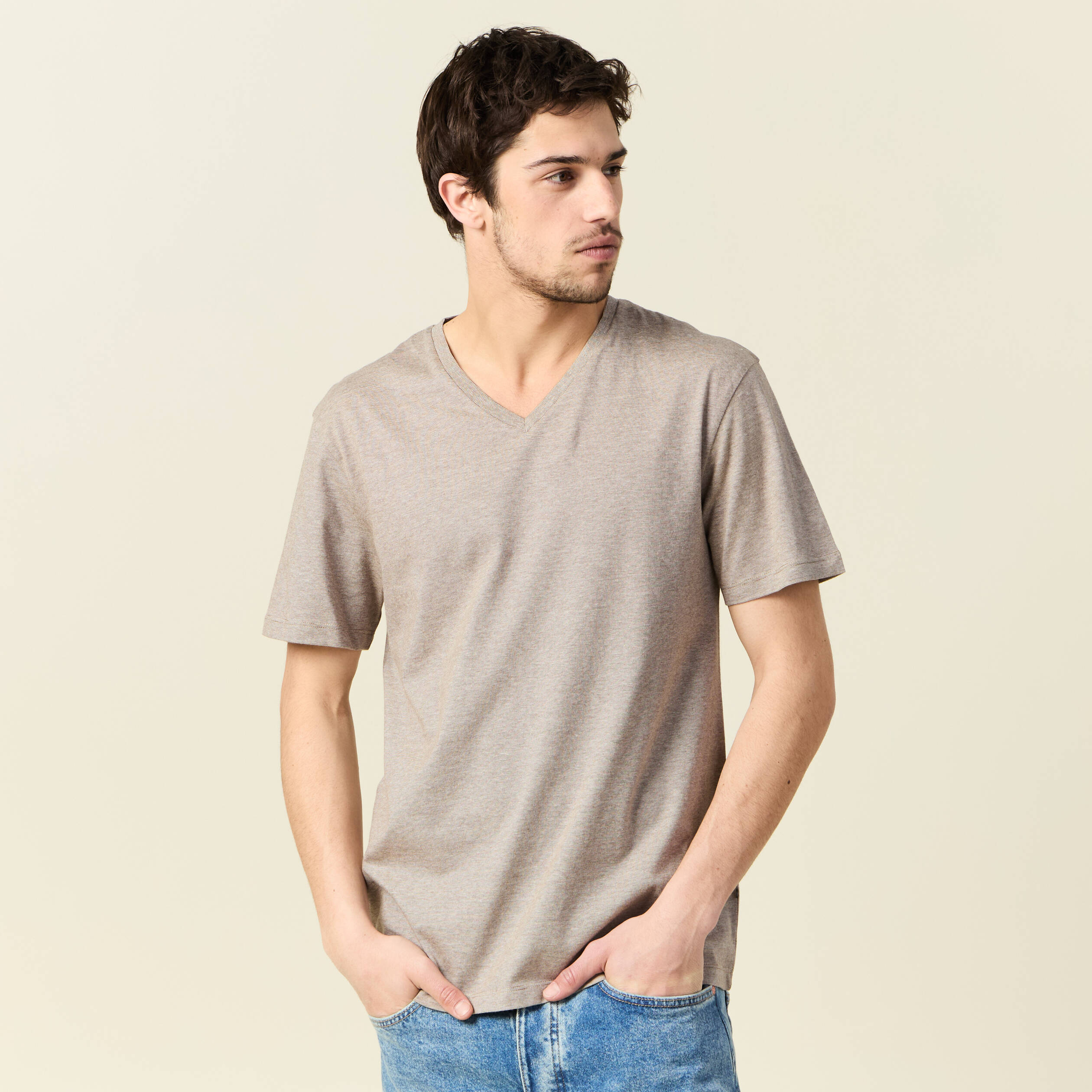 t shirt manches courtes homme vert kaki homme T-shirt manches courtes homme vert kaki homme