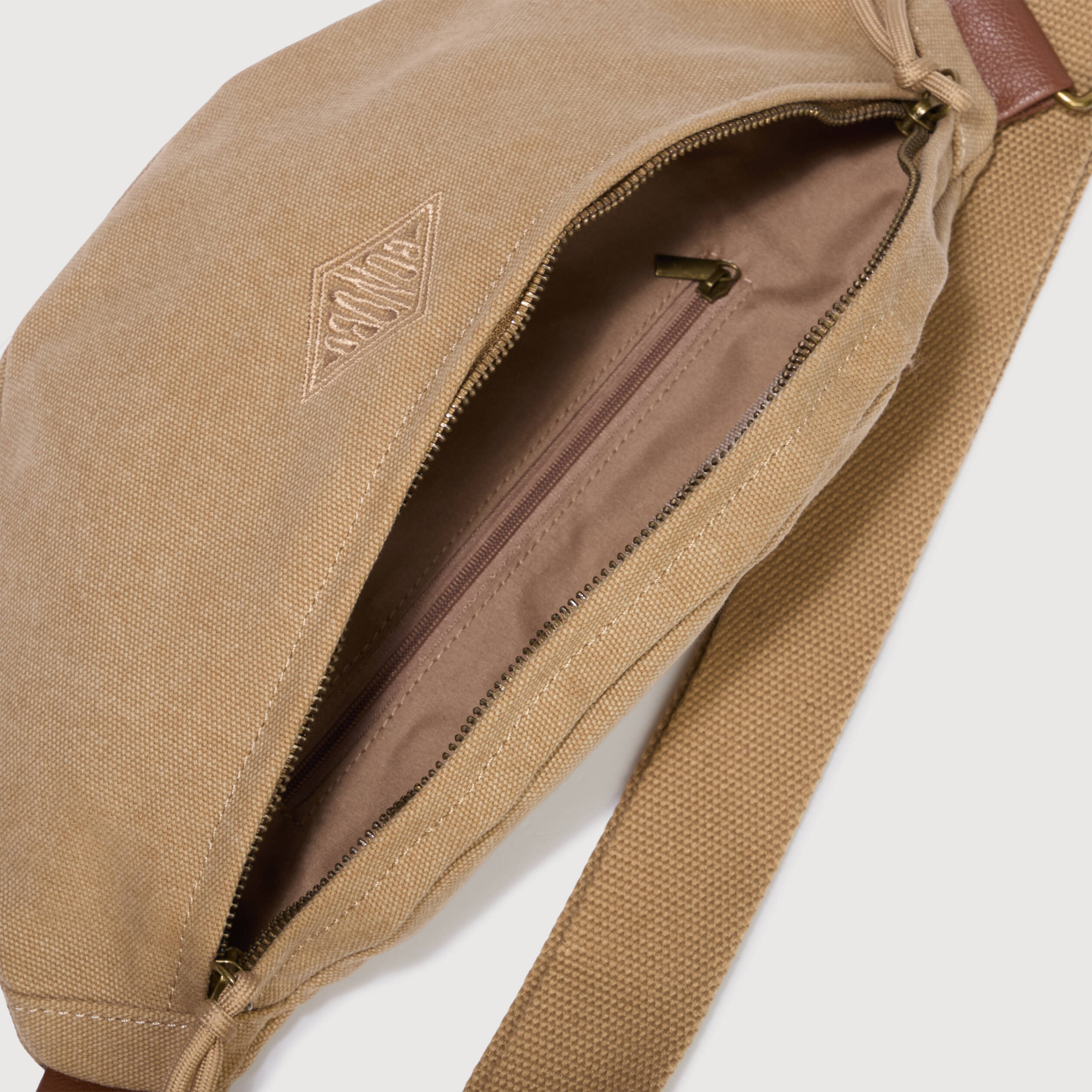 Sac banane beige homme