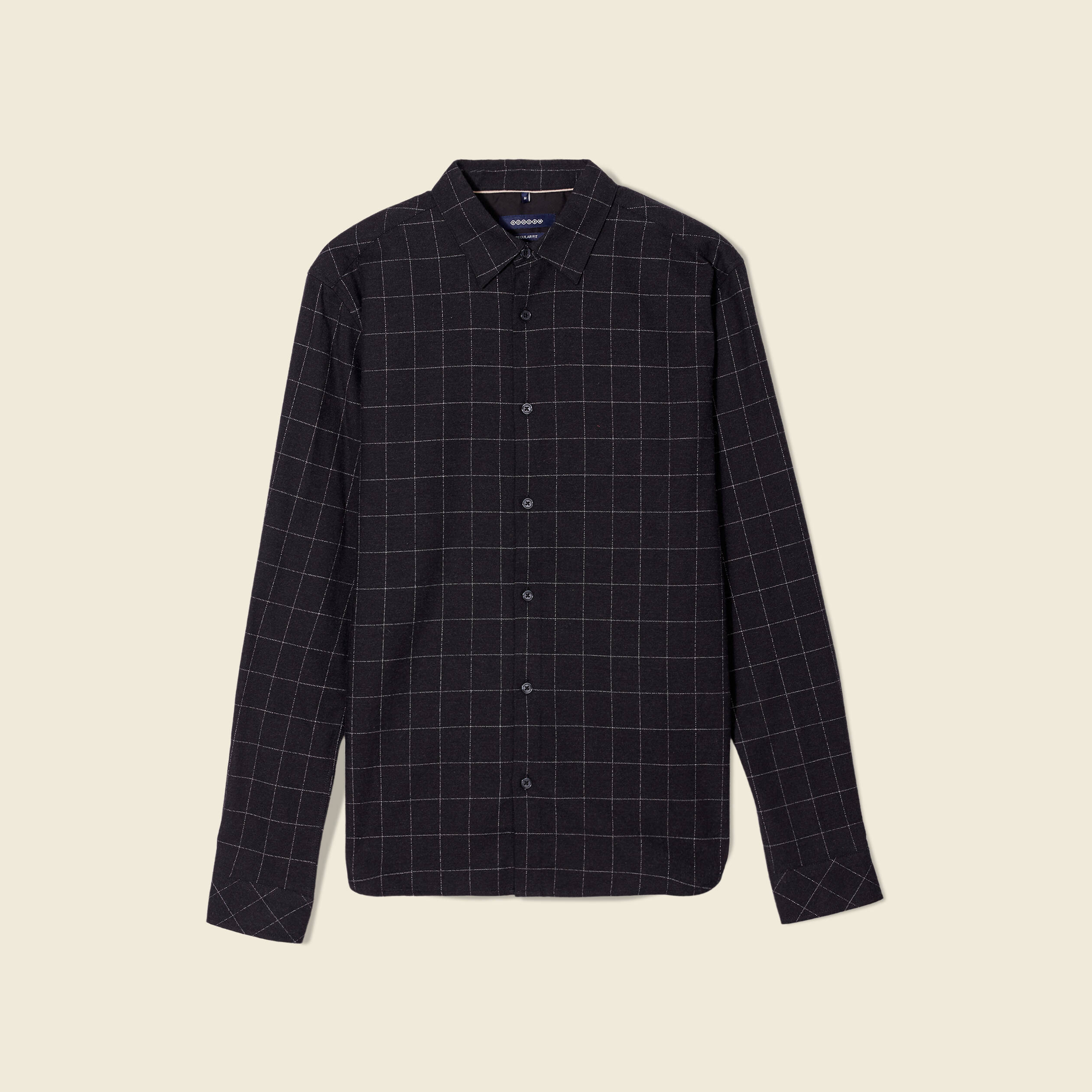chemise manches longues gris fonce homme Chemise manches longues gris foncé homme