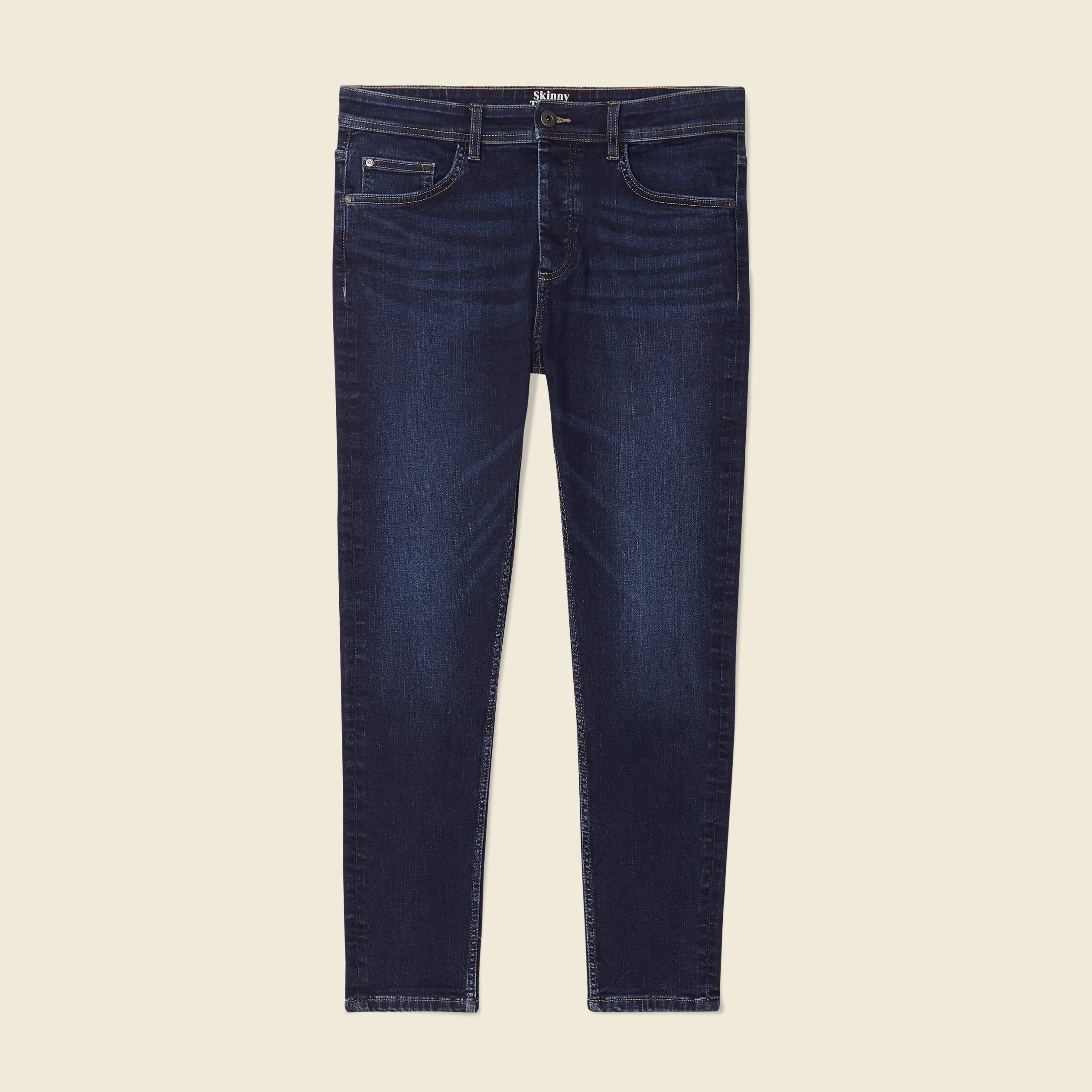 jeans tapered 5 poches denim brut homme Jeans tapered 5 poches denim brut homme