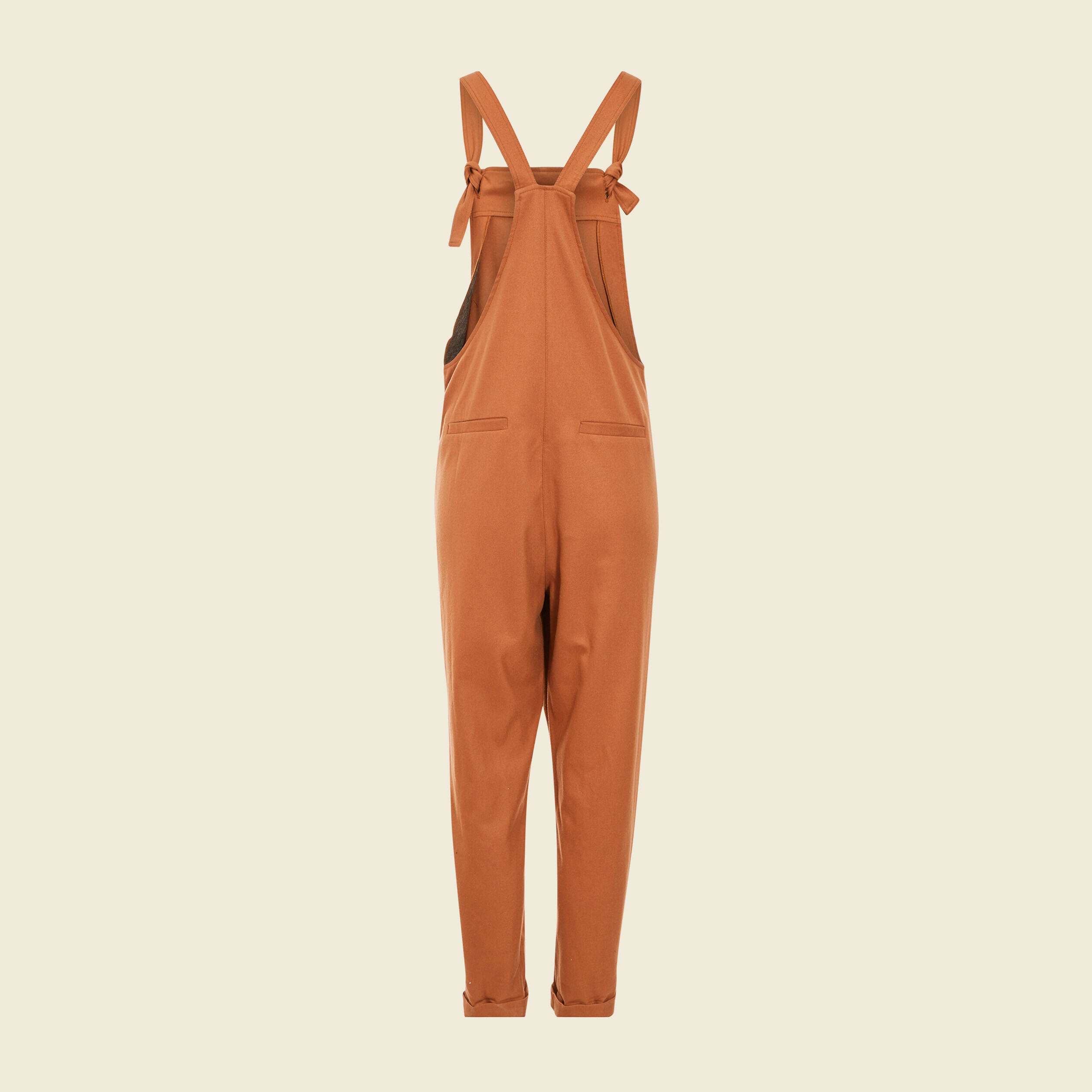 Salopette droite 7/8ème orange foncé femme