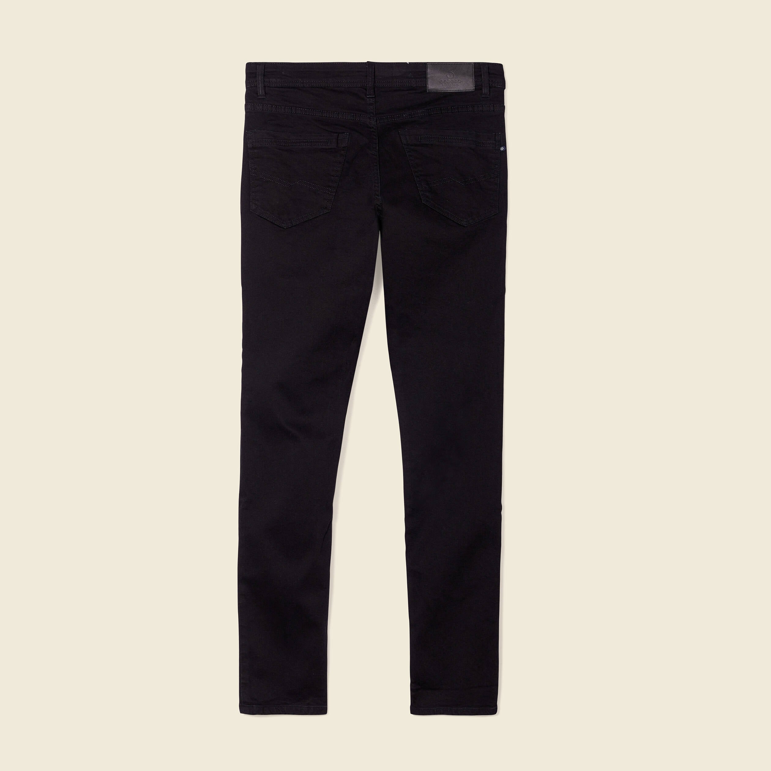 Jeans slim stretch longueur 34 denim noir homme