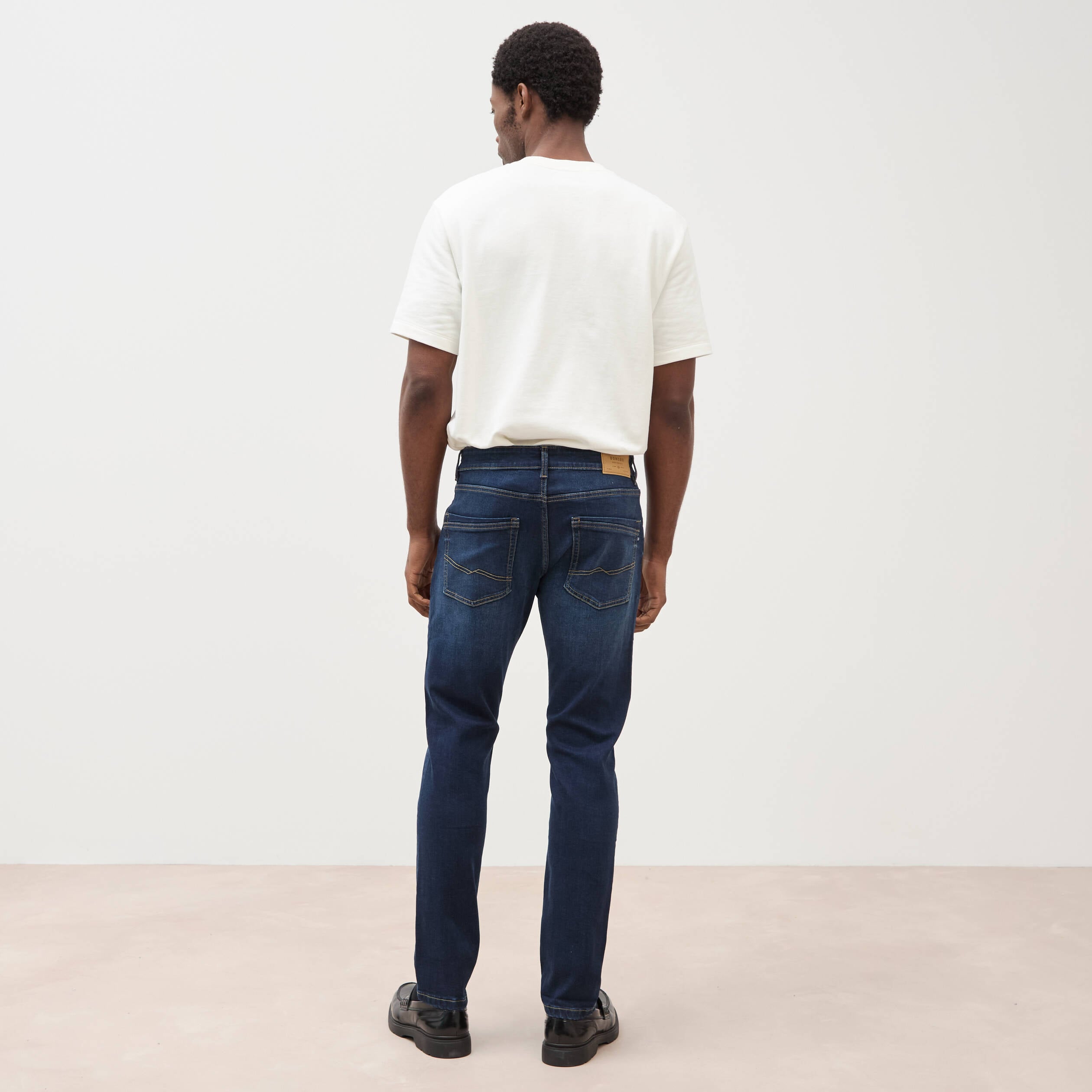 Jeans slim 5 poches longueur 32 denim brut homme