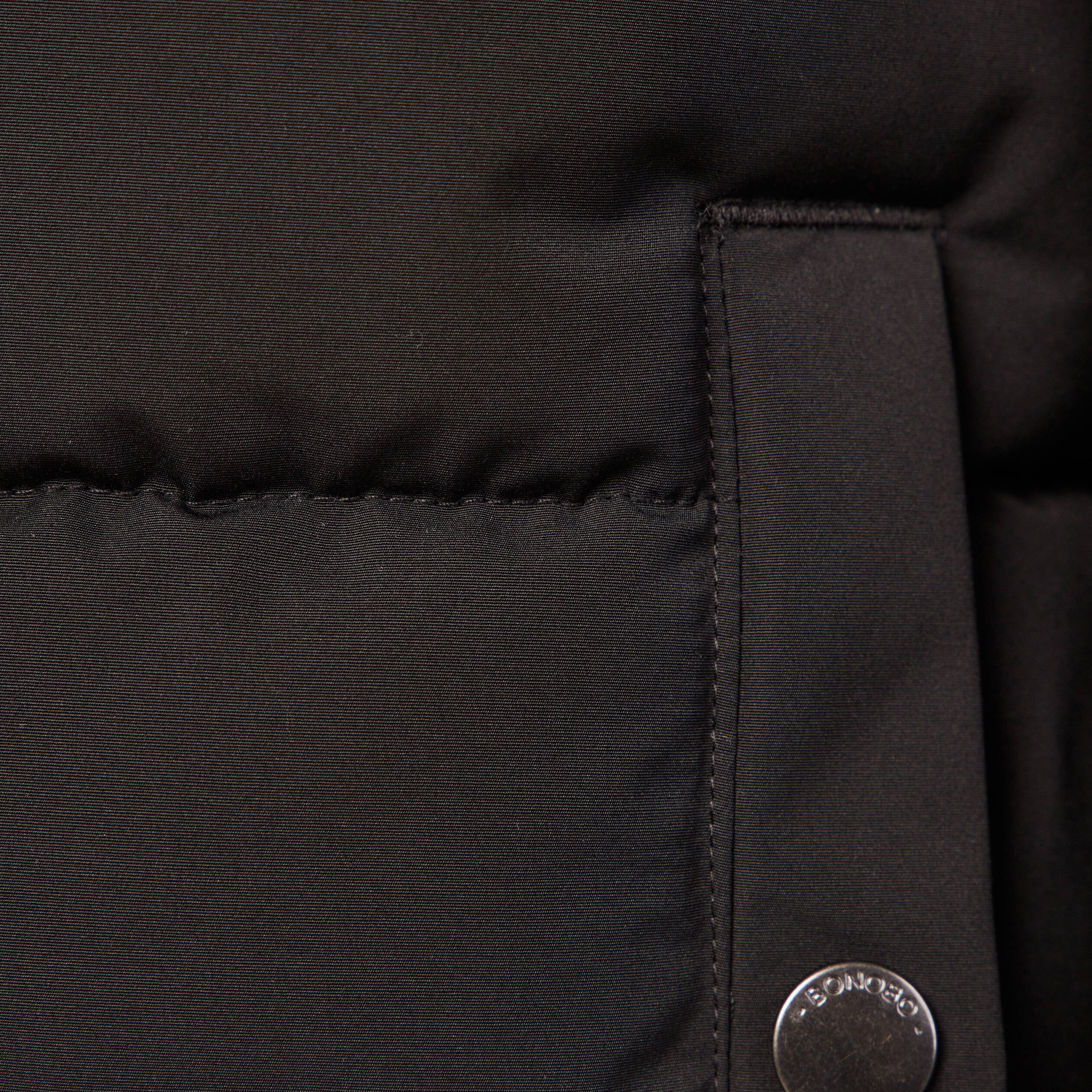 Doudoune à capuche cachée noir homme