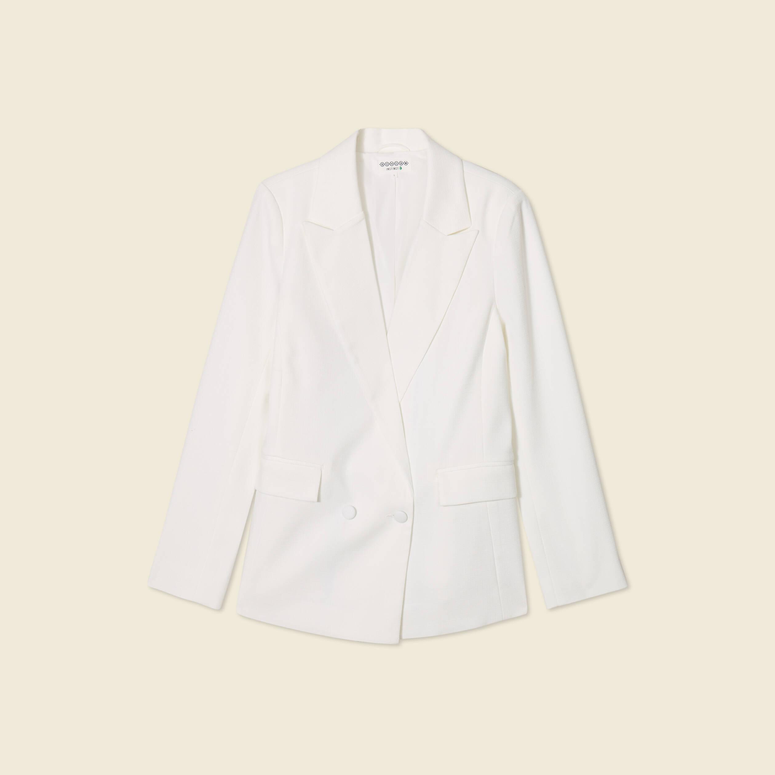 veste esprit blazer droite ecru femme Veste esprit blazer droite ecru femme