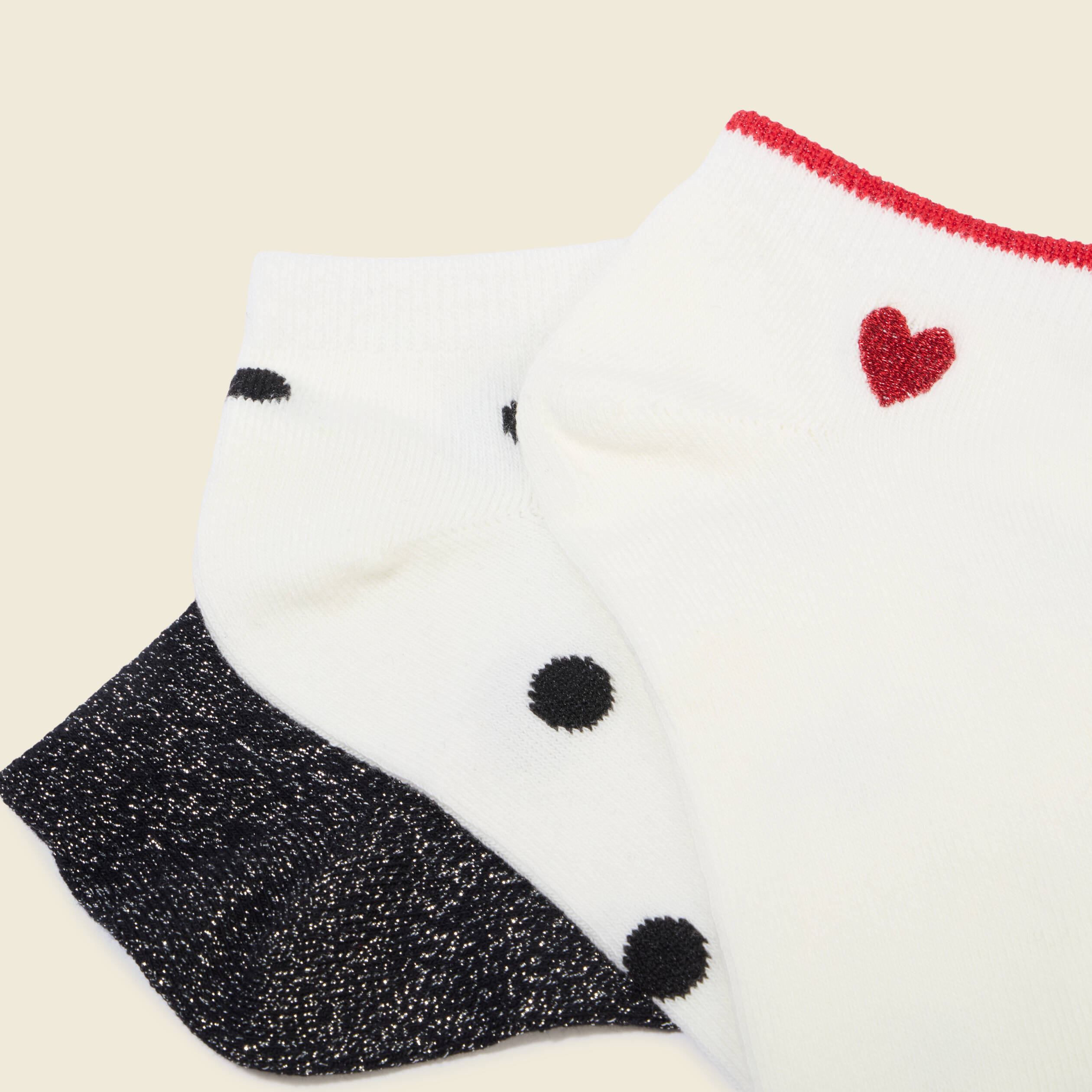 Lot de 3 paires de chaussettes noir femme