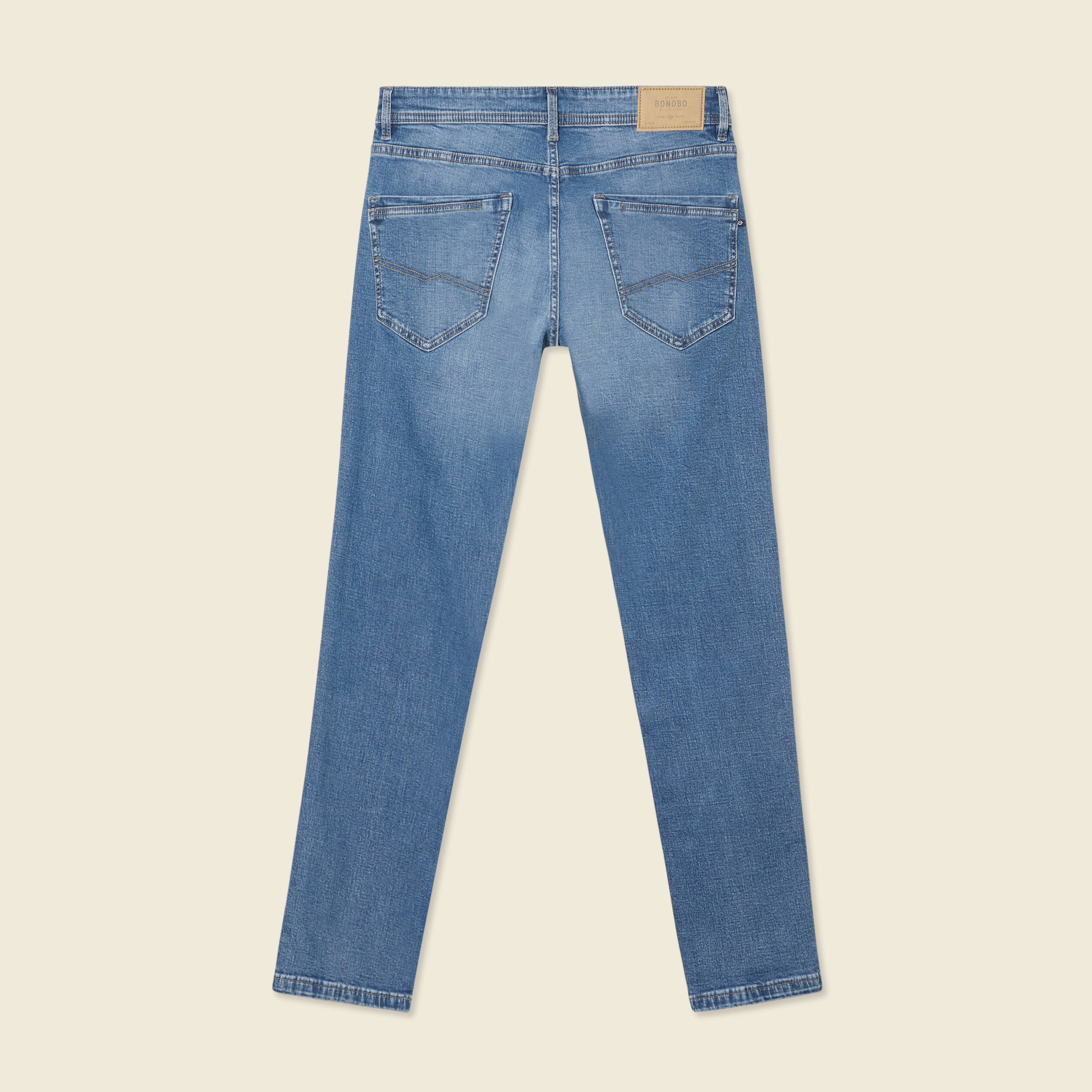 Jeans slim longueur 32 denim stone homme