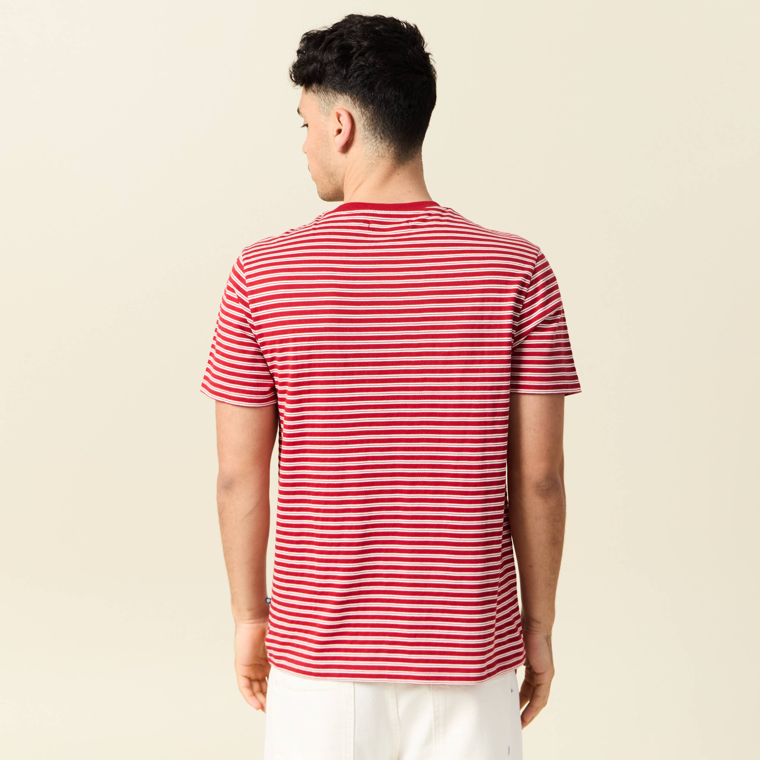 t shirt manches courtes rouge fonce homme T-shirt manches courtes rouge foncé homme