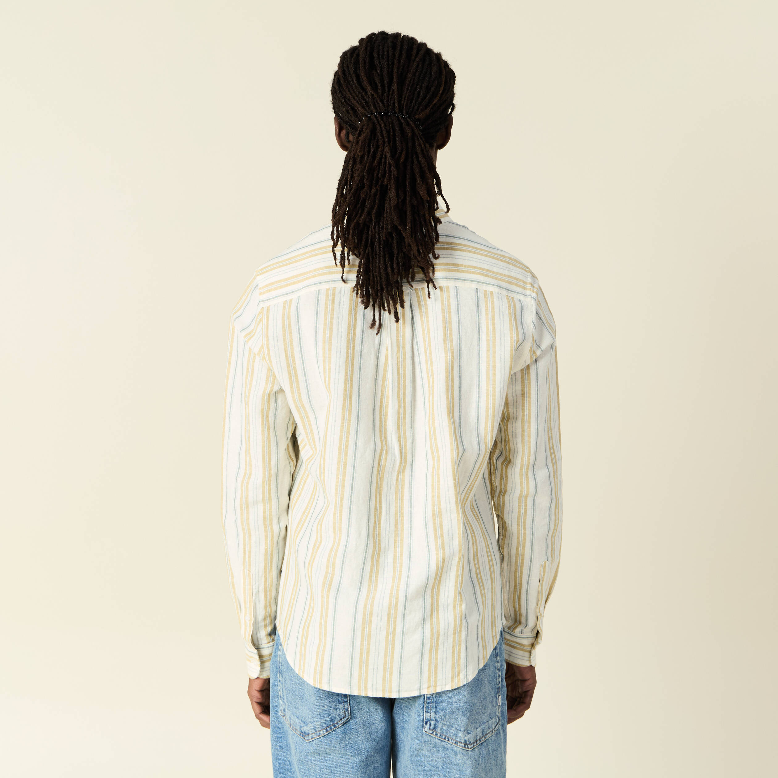 chemise manches longues ecru homme Chemise manches longues ecru homme