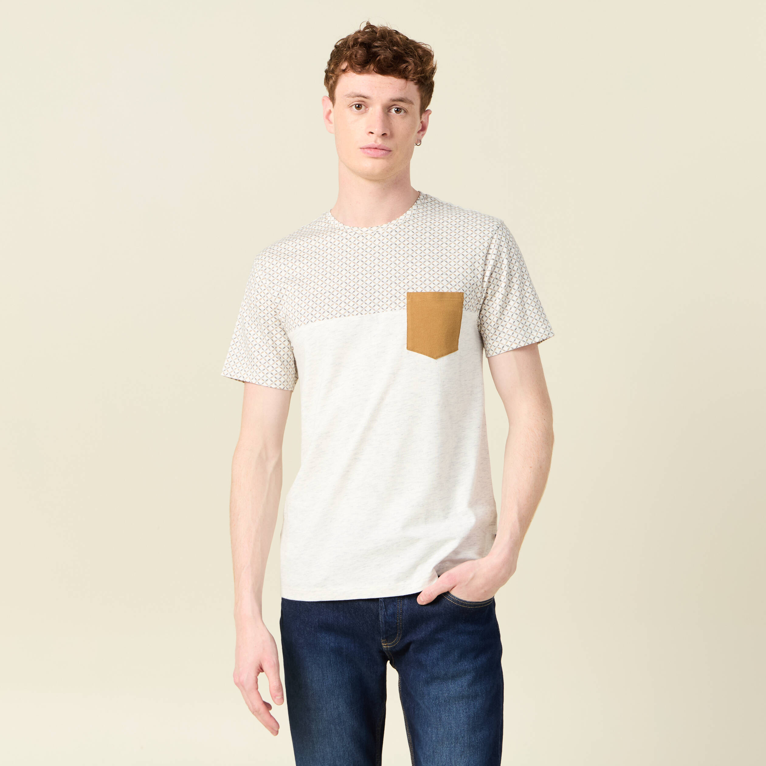 t shirt manches courtes blanc homme T-shirt manches courtes blanc homme