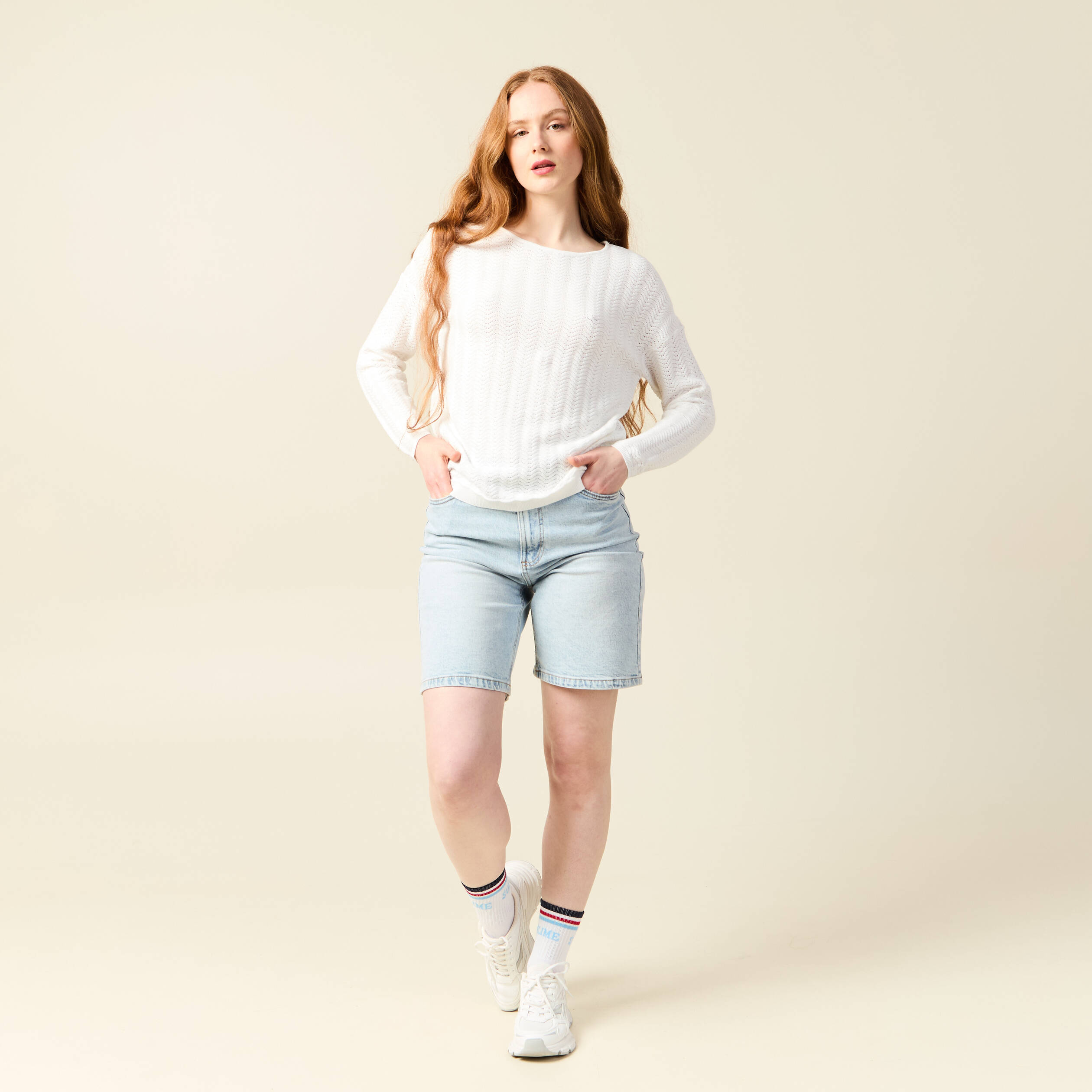 pull manches longues ecru femme Pull manches longues ecru femme
