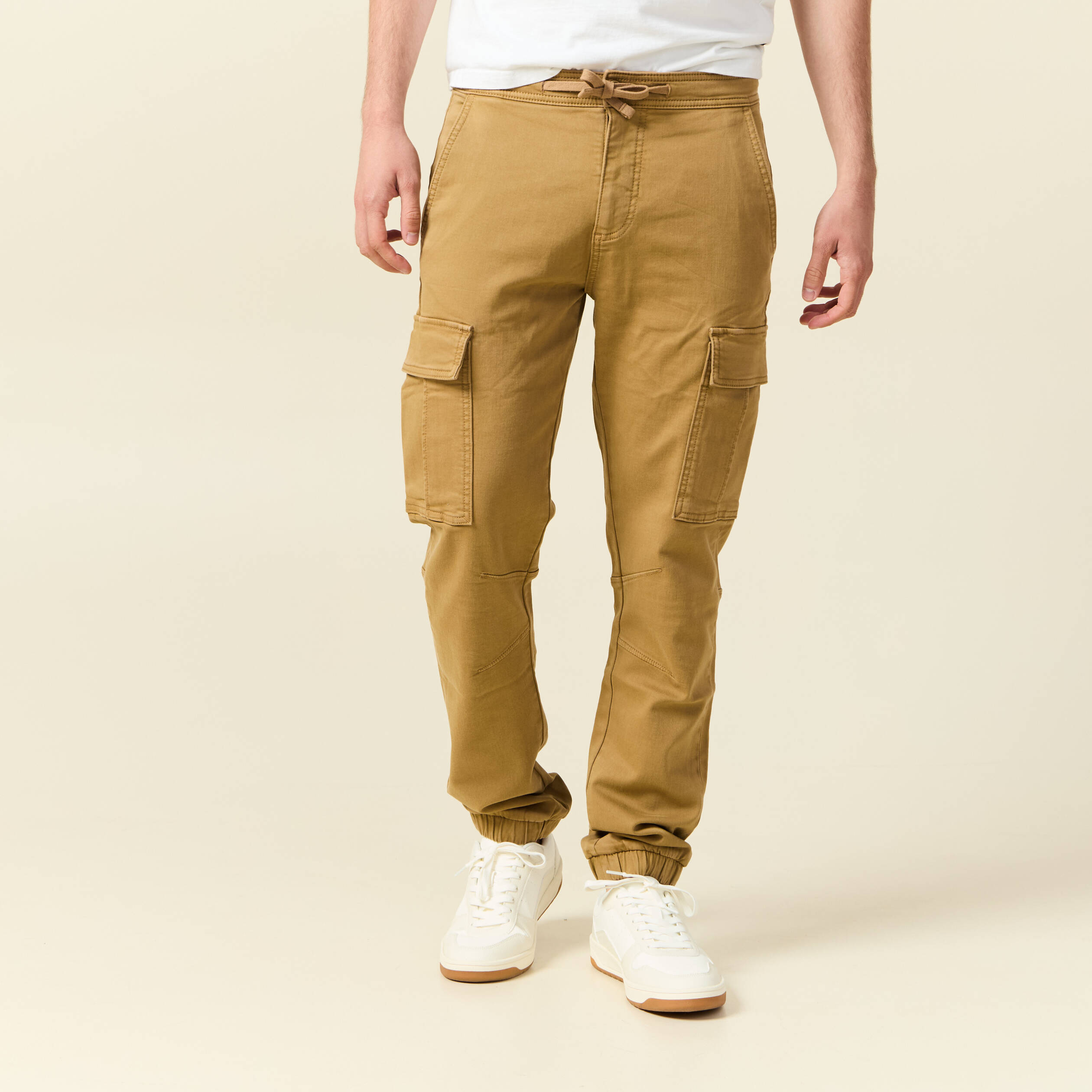 pantalon battle bas resserre vert kaki homme Pantalon battle bas resserré vert kaki homme