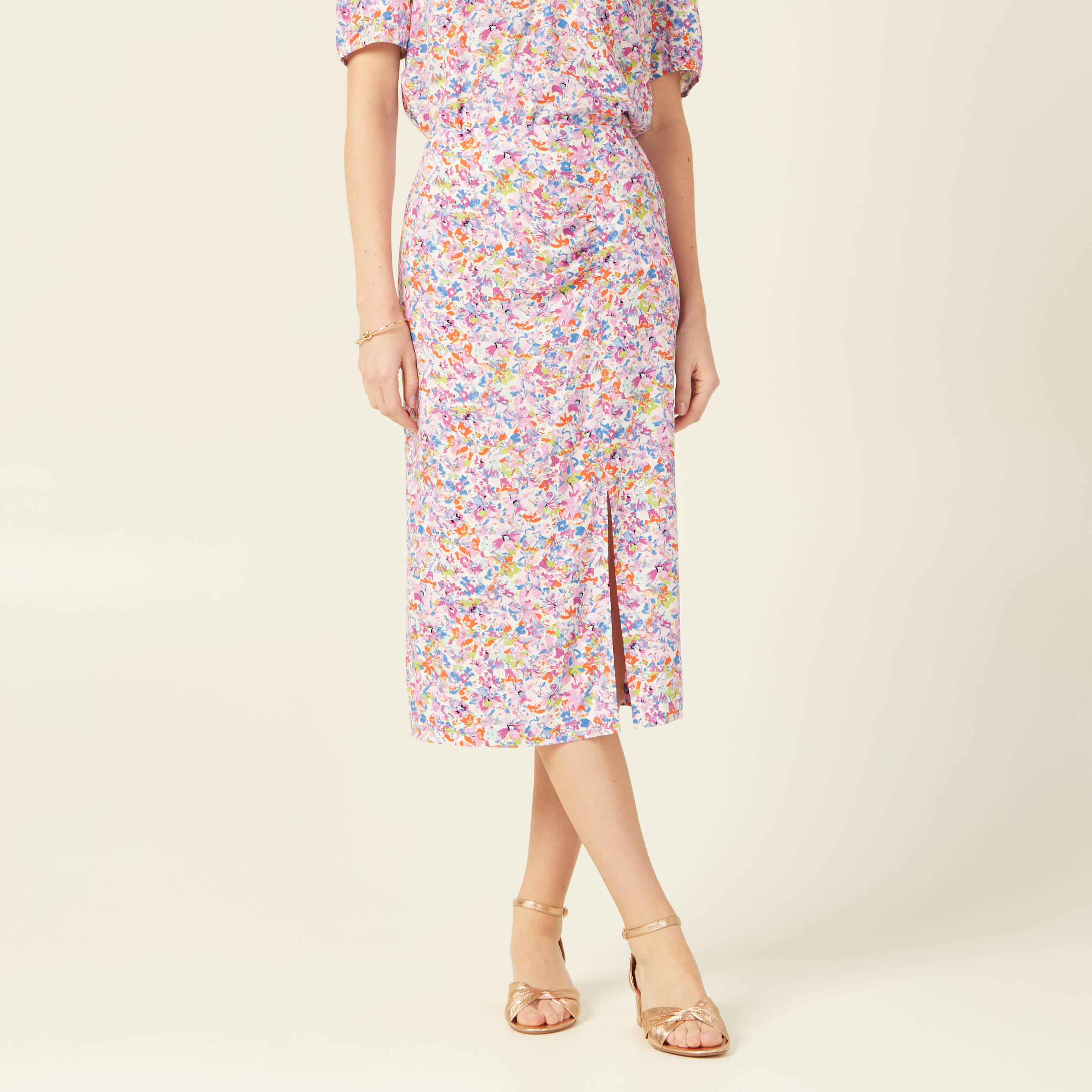 jupe midi fourreau rose femme Jupe midi fourreau rose femme