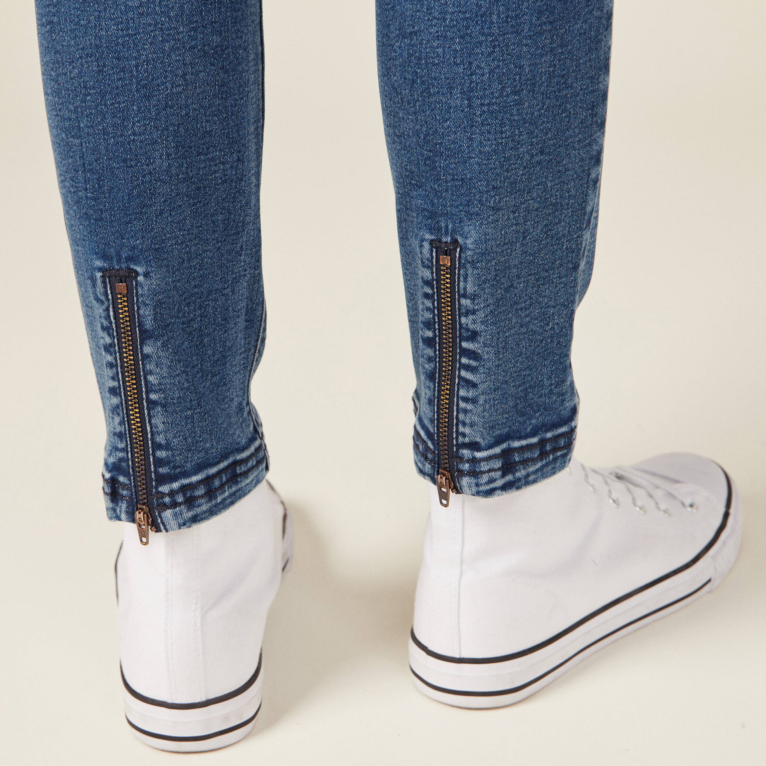 Jeans slim éco-responsable denim stone femme