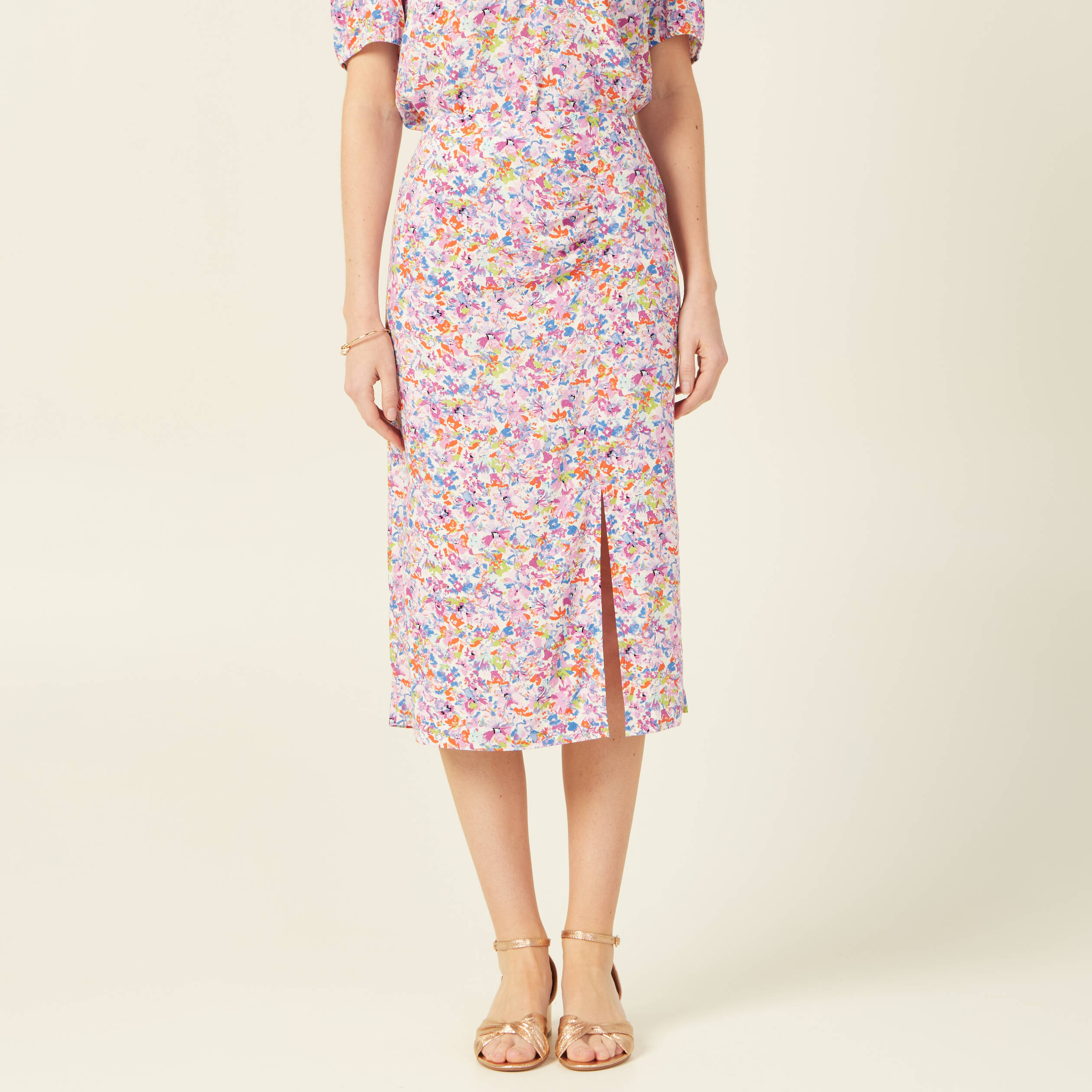 jupe midi fourreau rose femme Jupe midi fourreau rose femme