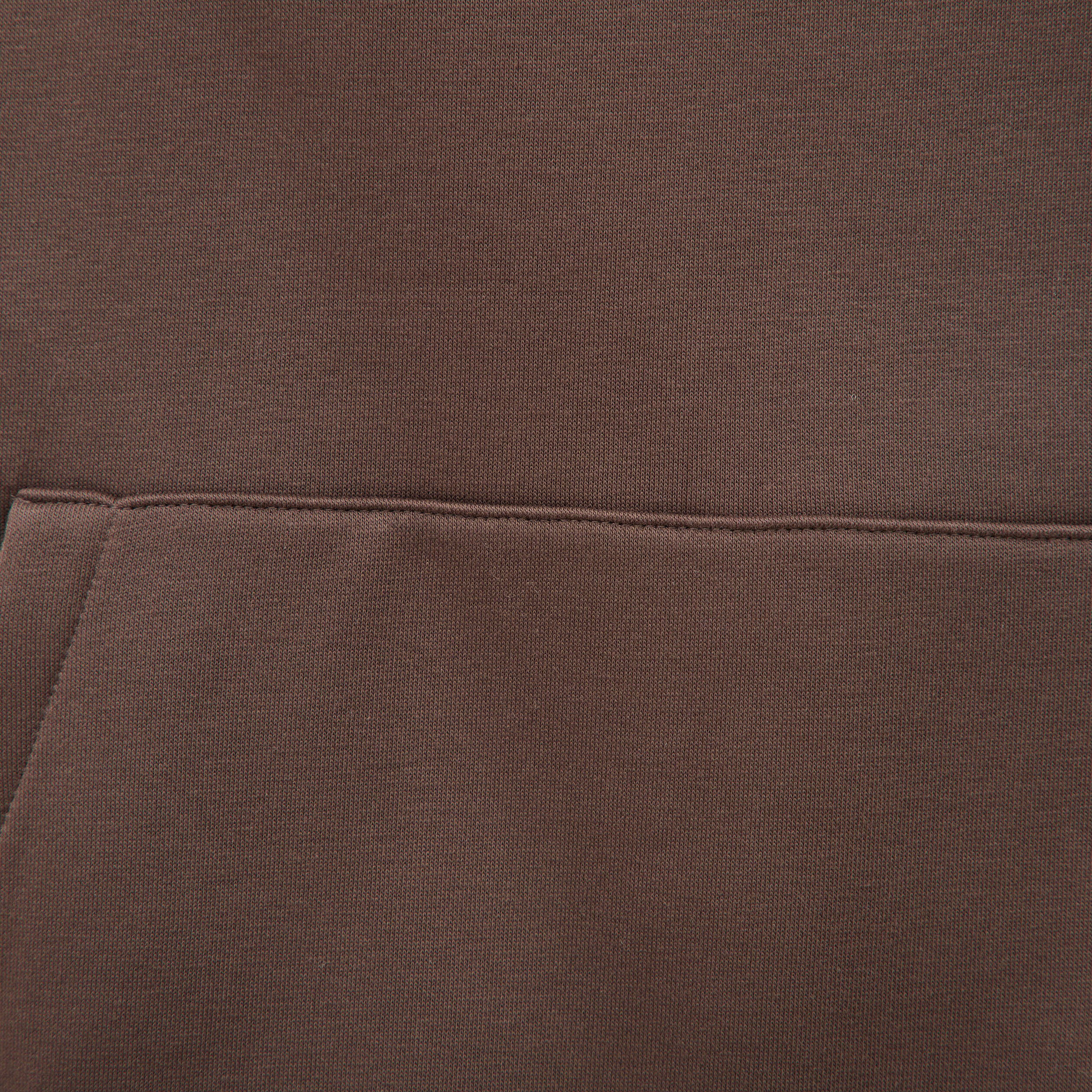 Sweat ample &agrave; capuche manches longues marron fonc&eacute; homme