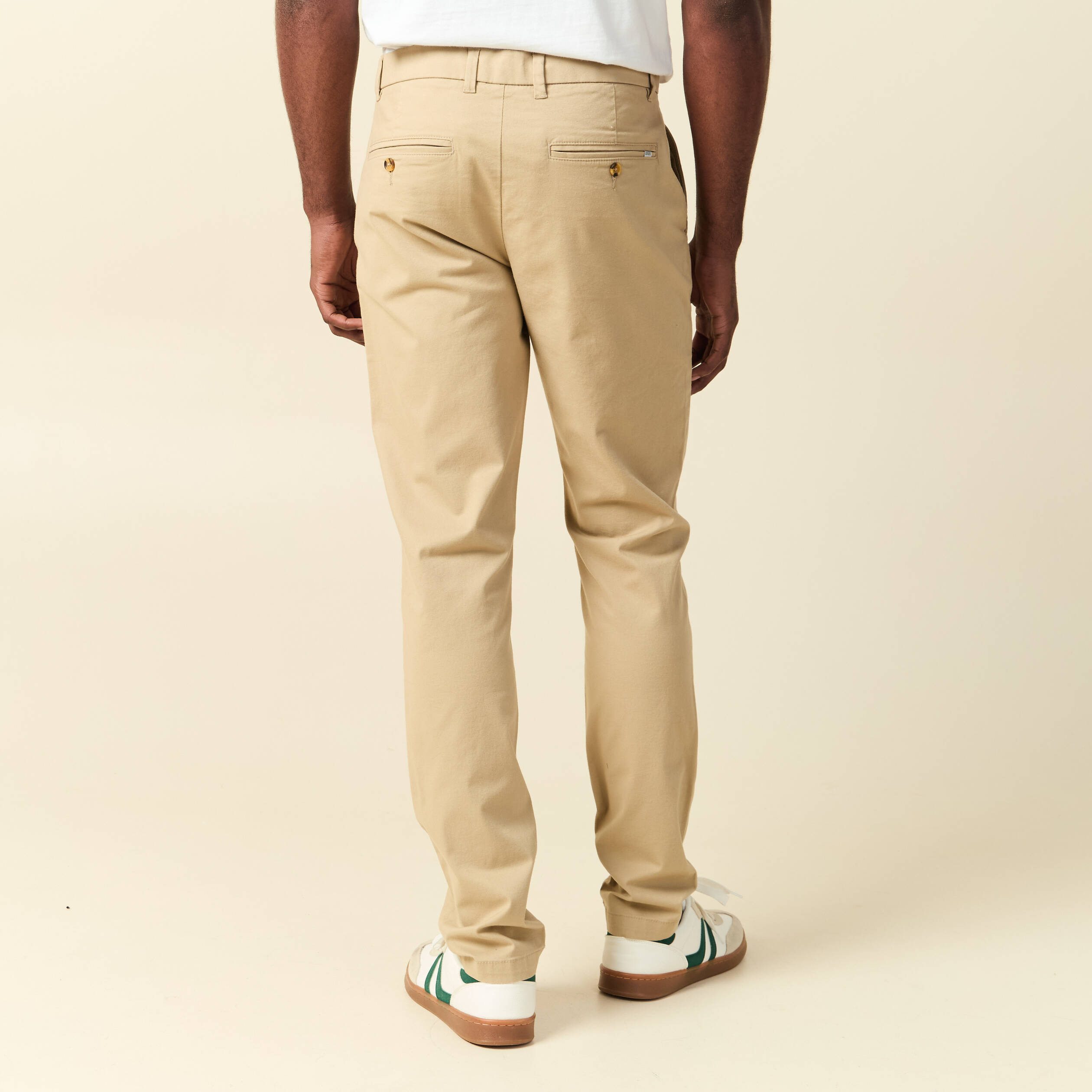 Pantalon chino longueur 32 taupe homme