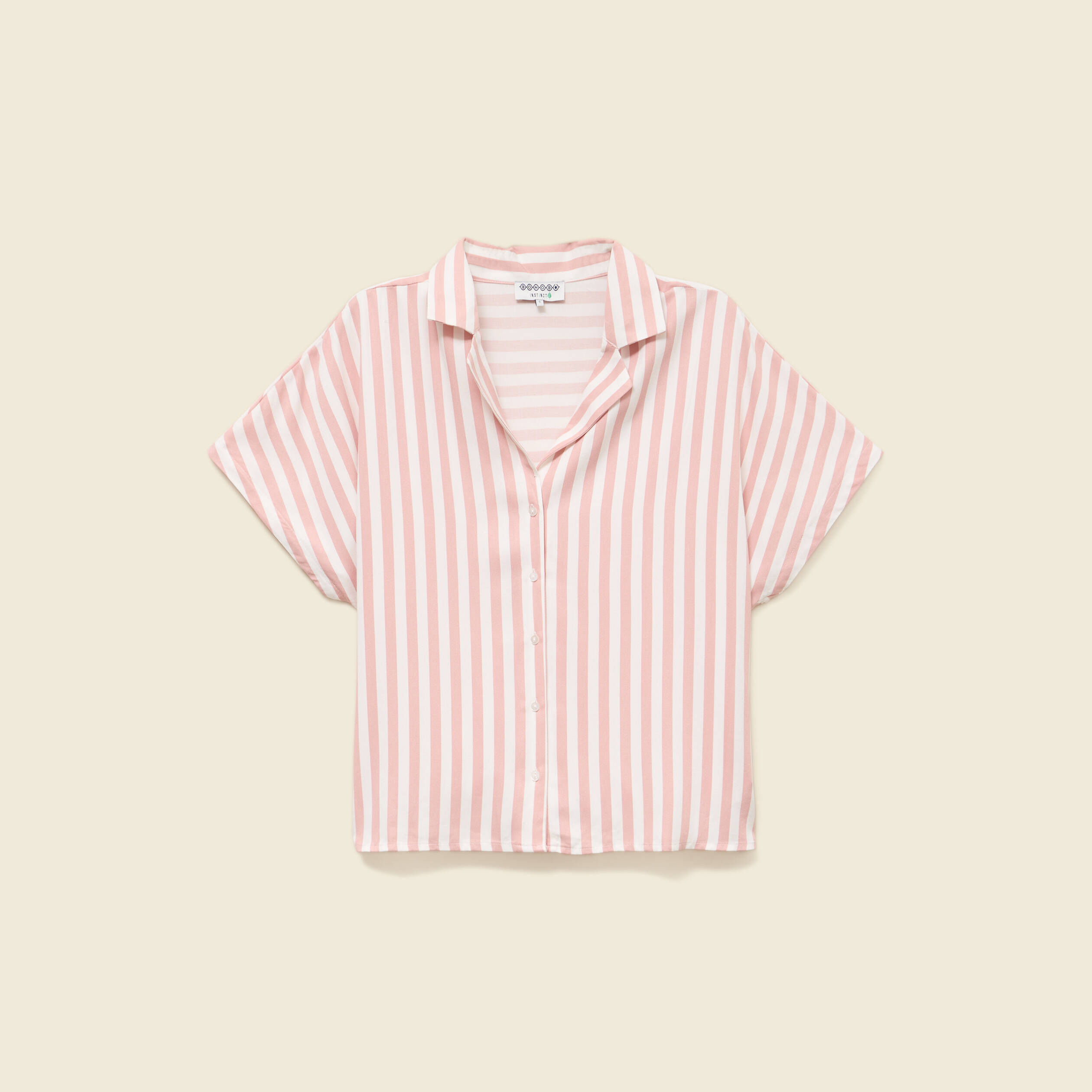 chemise manches courtes fluide rose clair femme Chemise manches courtes fluide rose clair femme