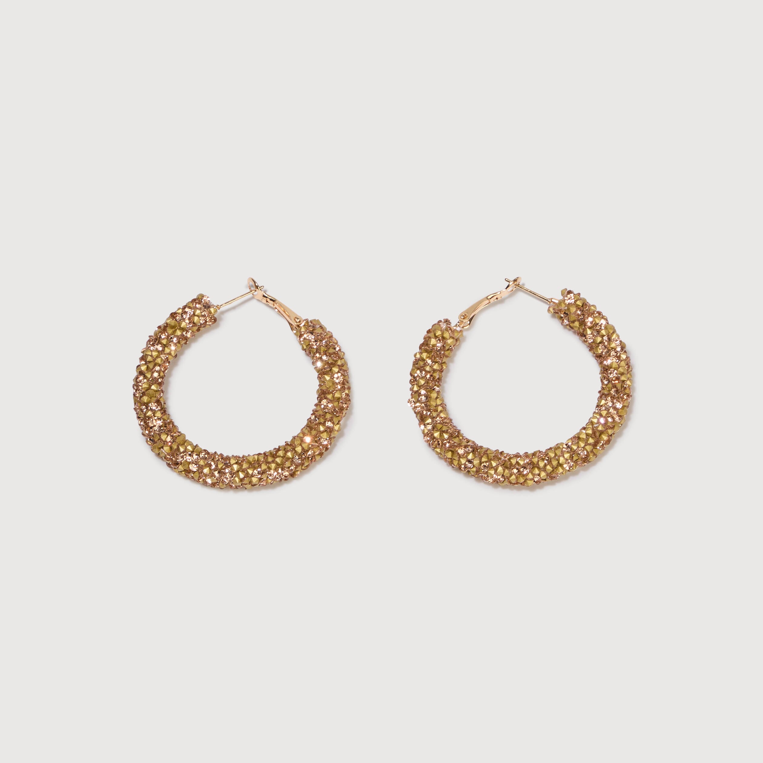Boucles d'oreilles cr&eacute;oles rose clair femme