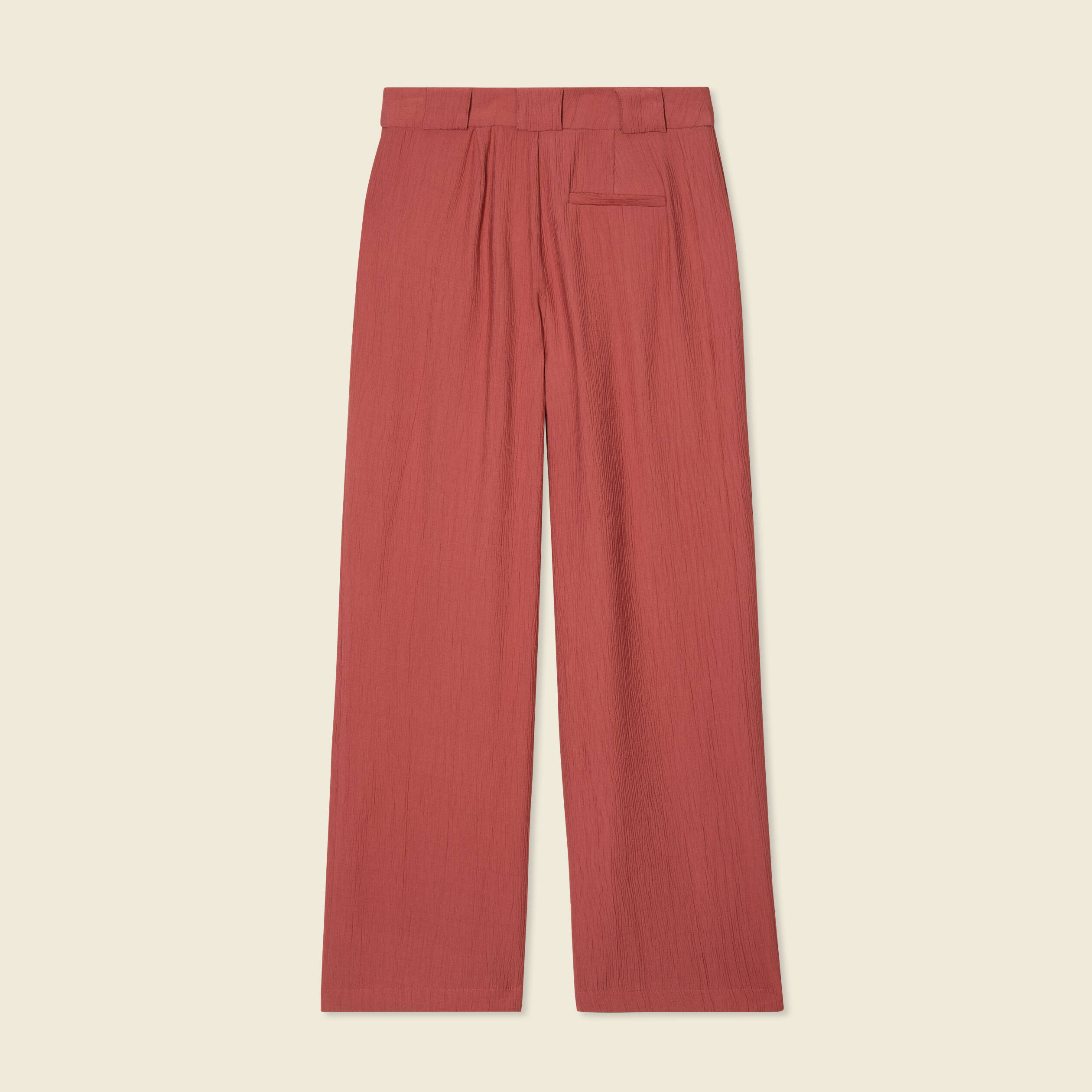 pantalon large a pinces vieux rose femme Pantalon large à pinces vieux rose femme