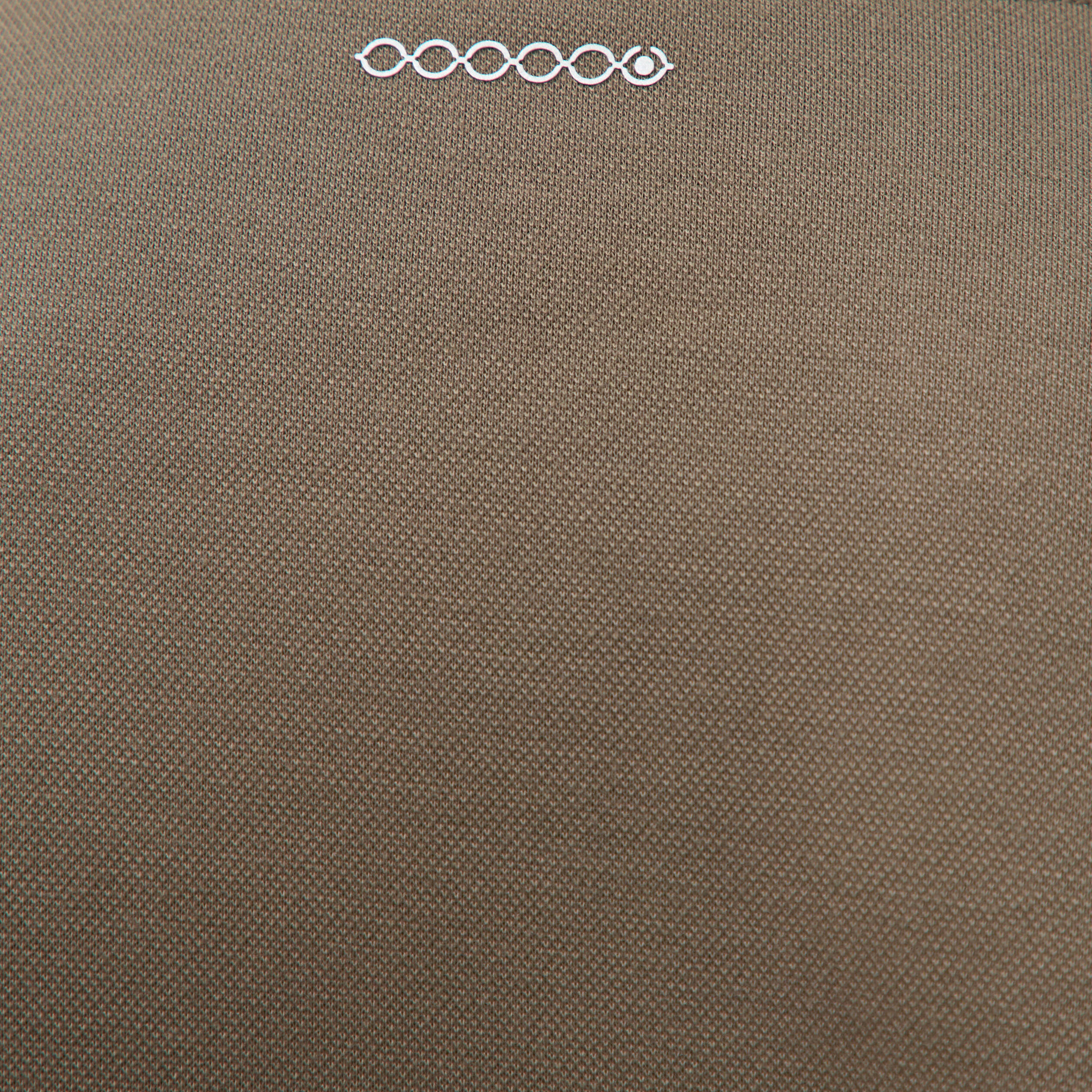 Sweat droit col montant manches longues taupe homme
