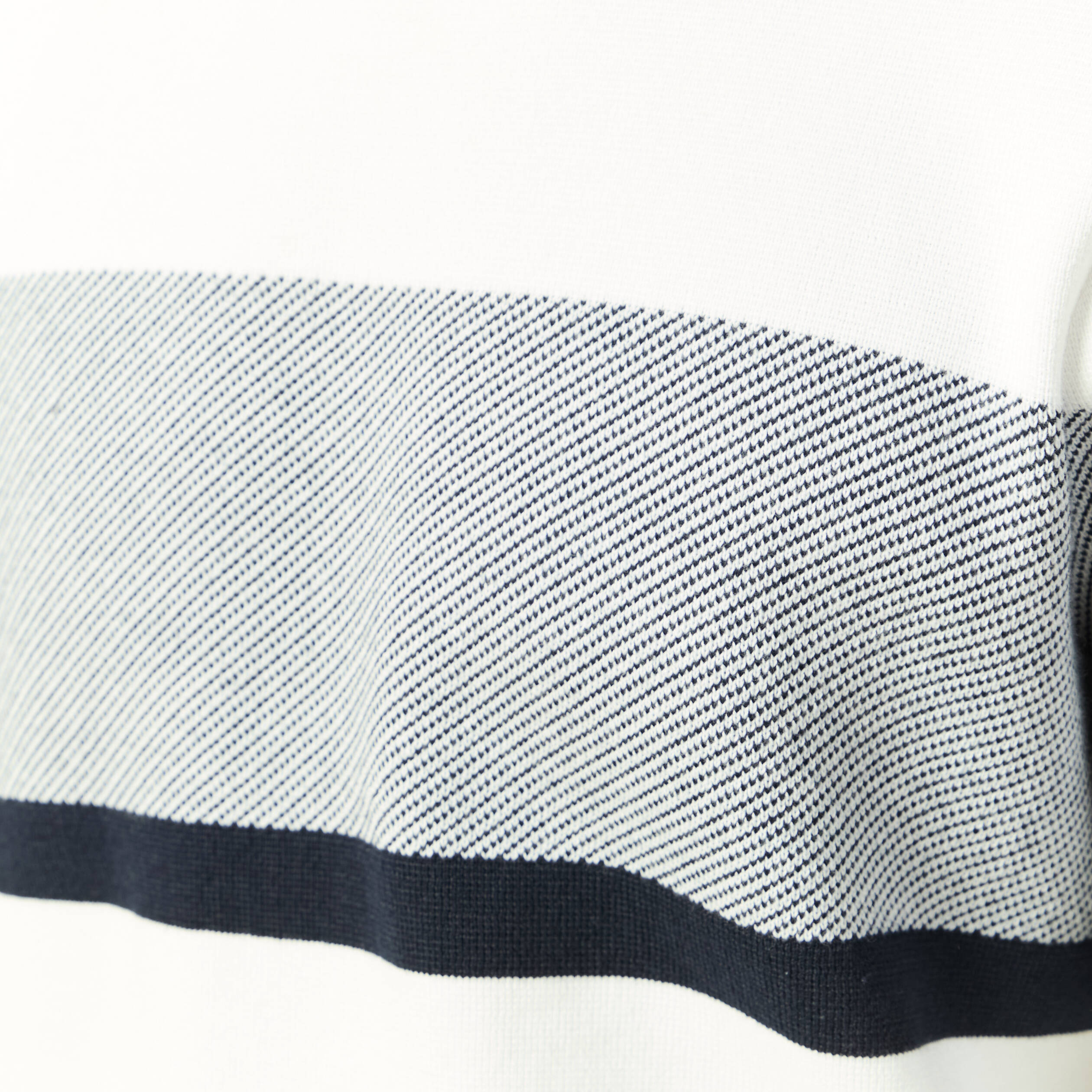 Pull col rond ecru homme