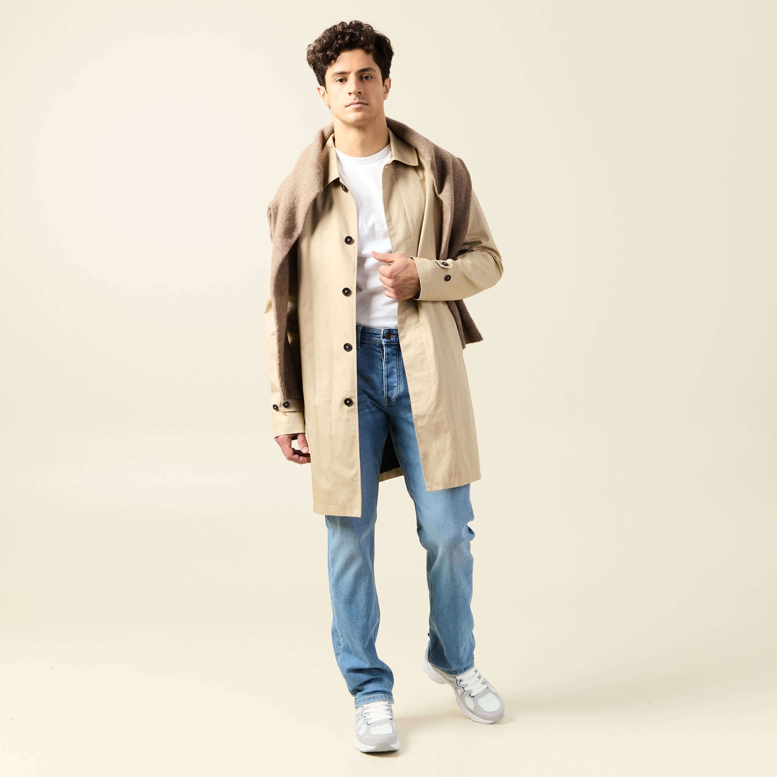 jeans regular eco responsable denim used homme Jeans regular éco-responsable denim used homme