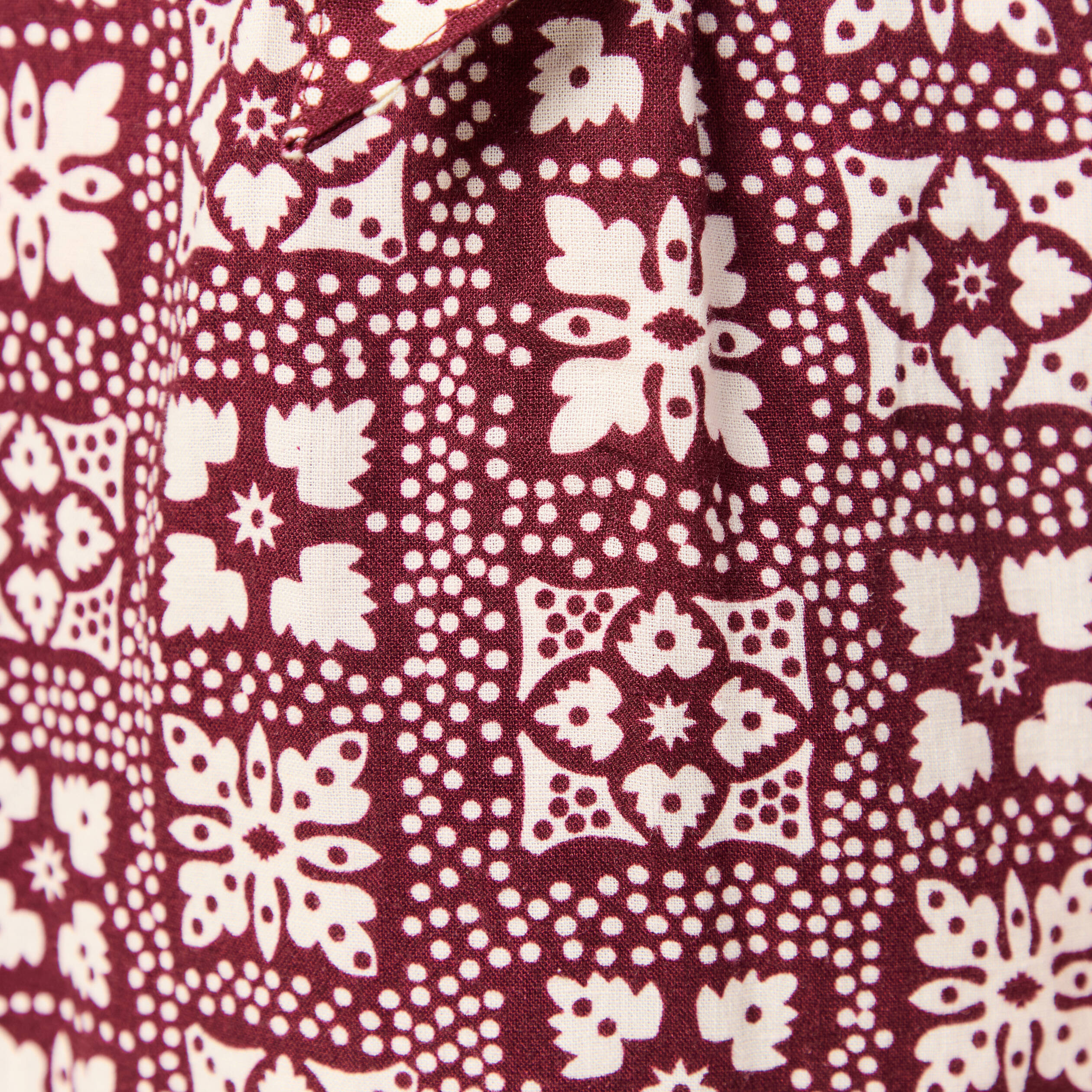 Combinaison salopette sans manches bordeaux femme