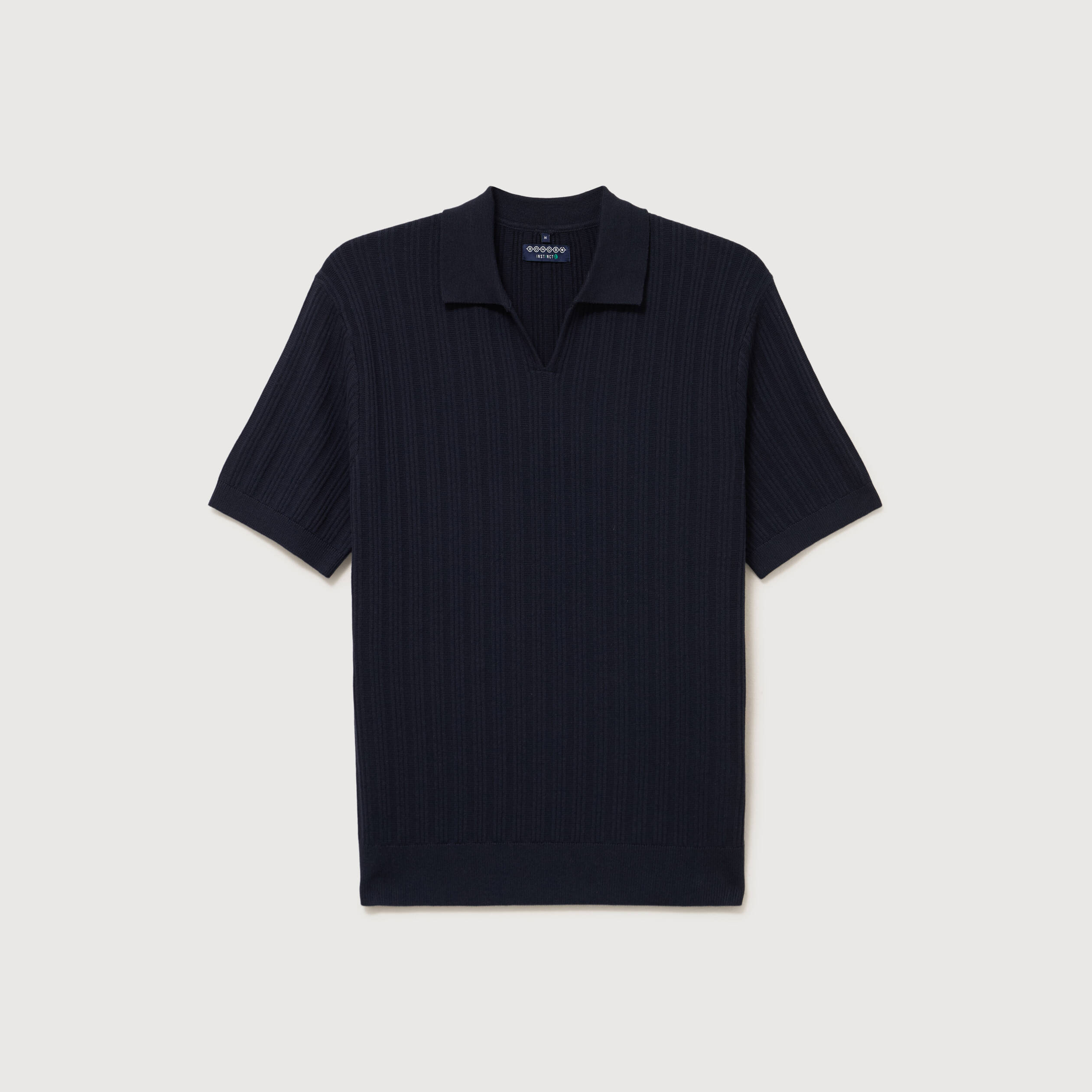 Polo manches courtes bleu marine homme