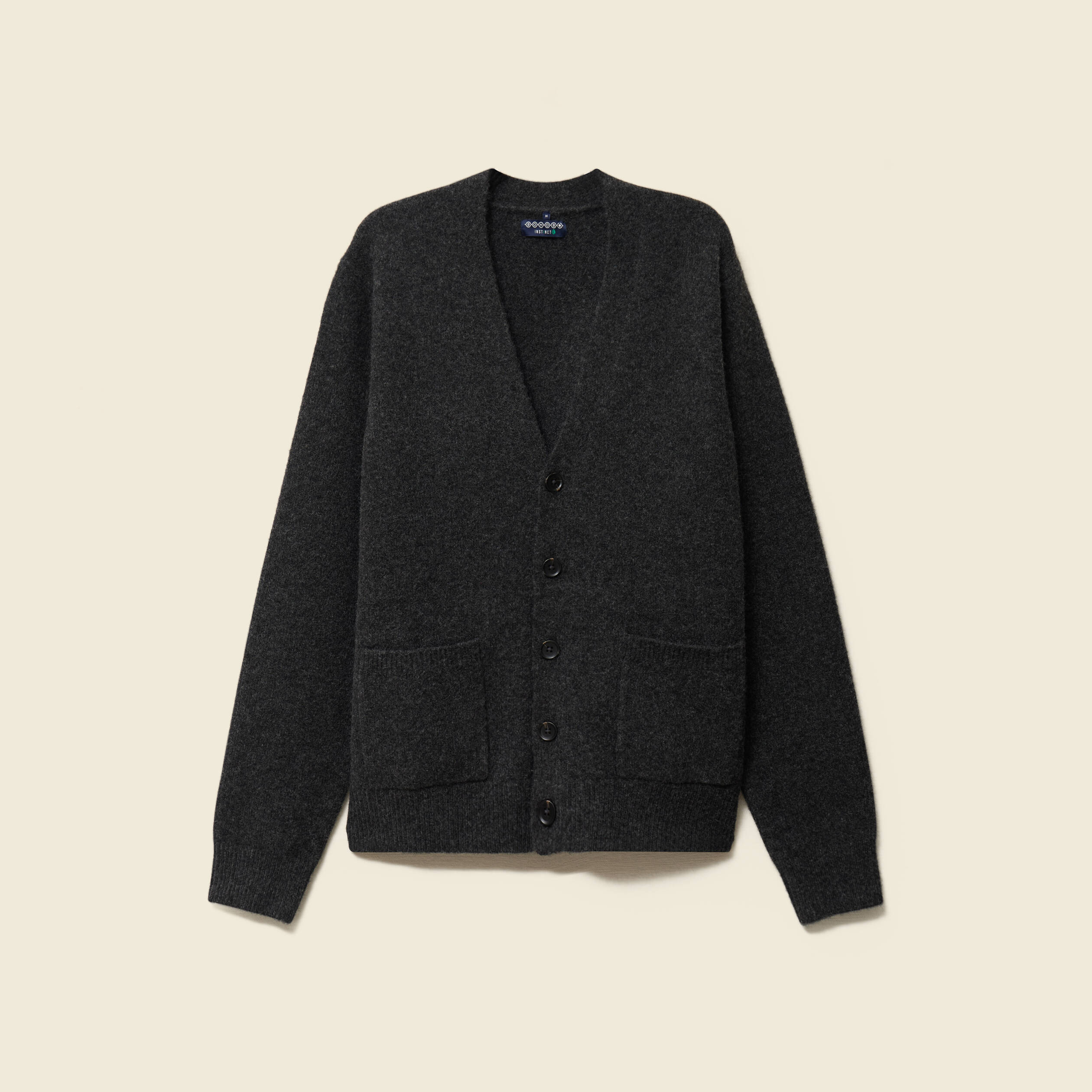 Gilet manches longues gris fonc&eacute; homme