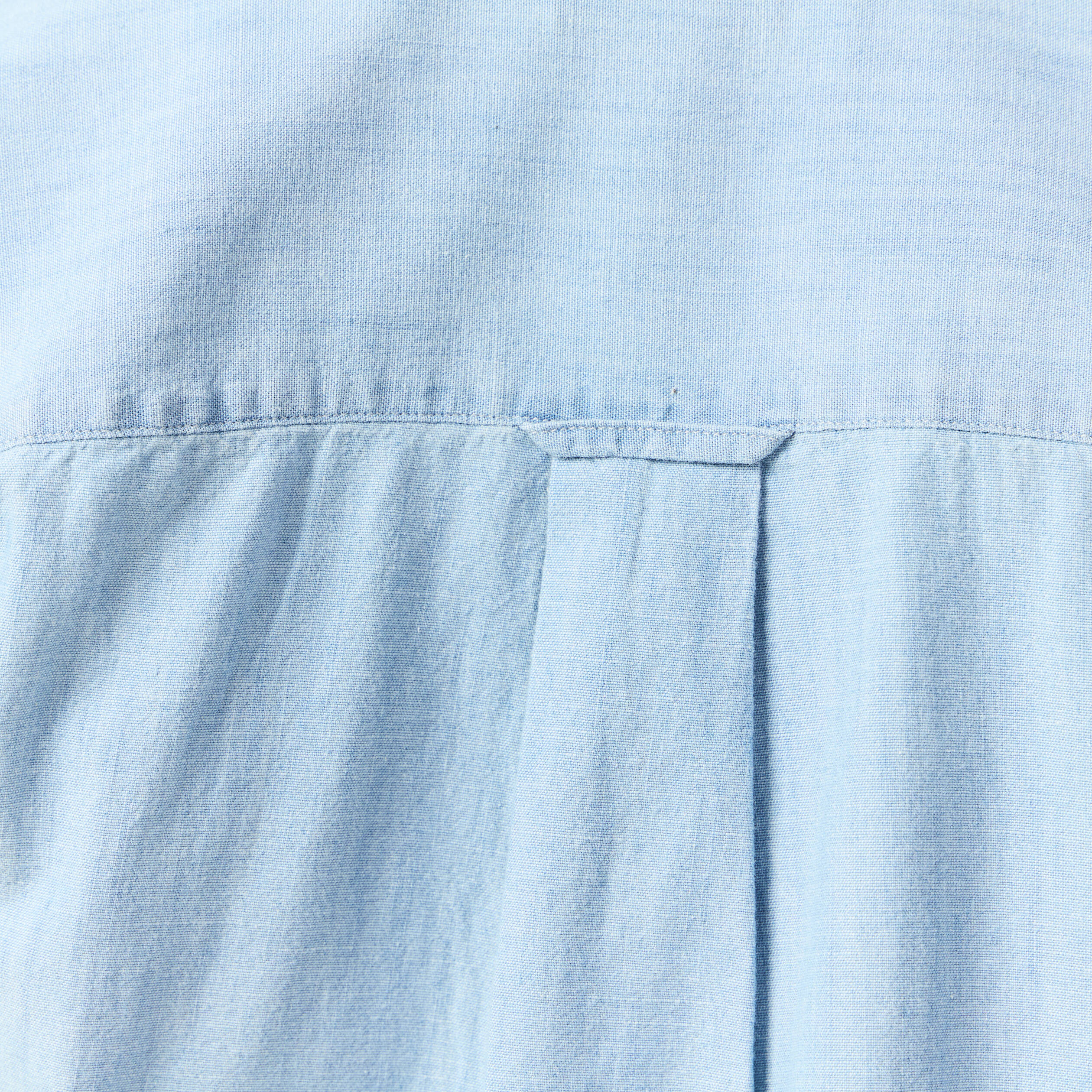 Chemise col classique manches longues bleu clair homme