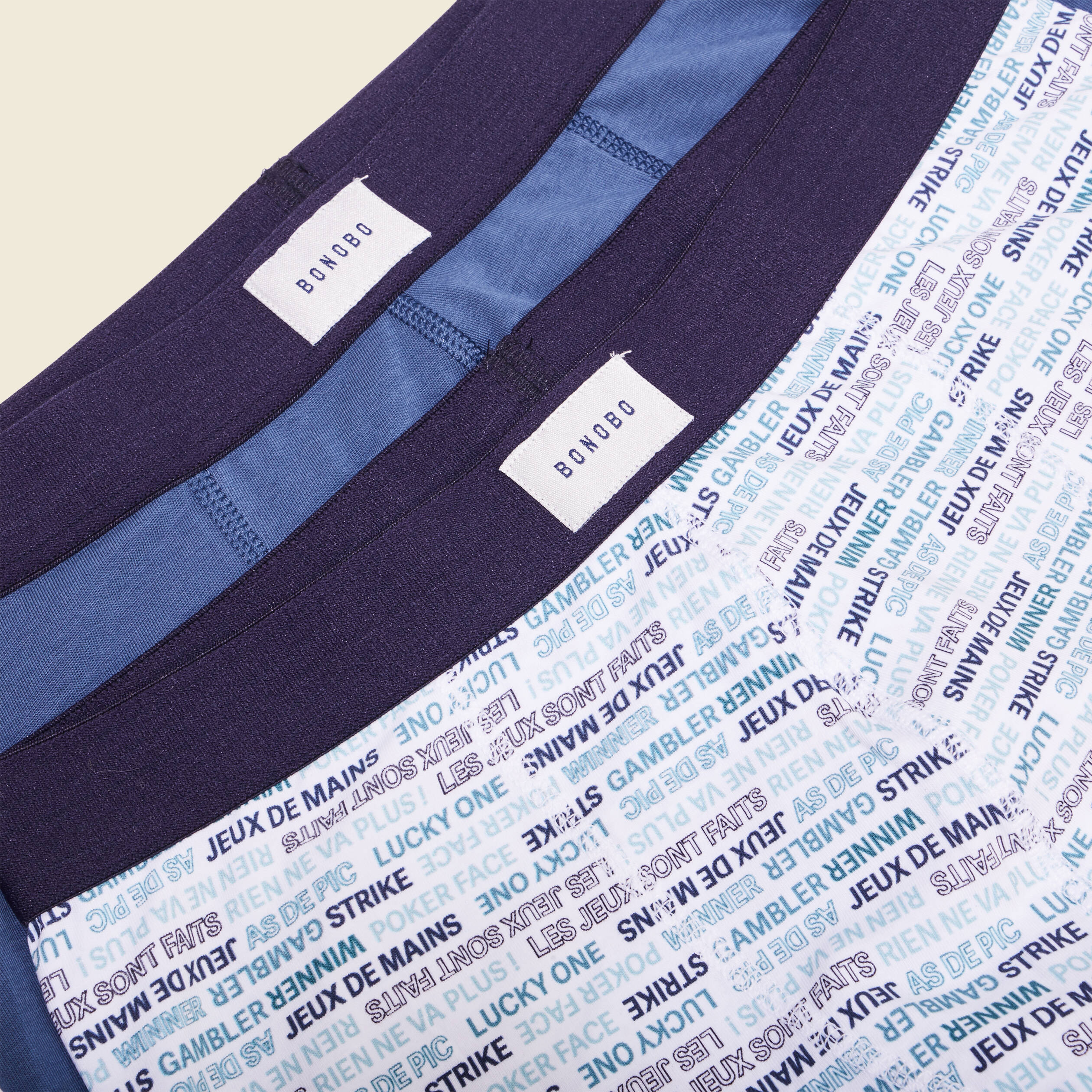 lot 2 boxers bleu fonce homme Lot 2 boxers bleu foncé homme