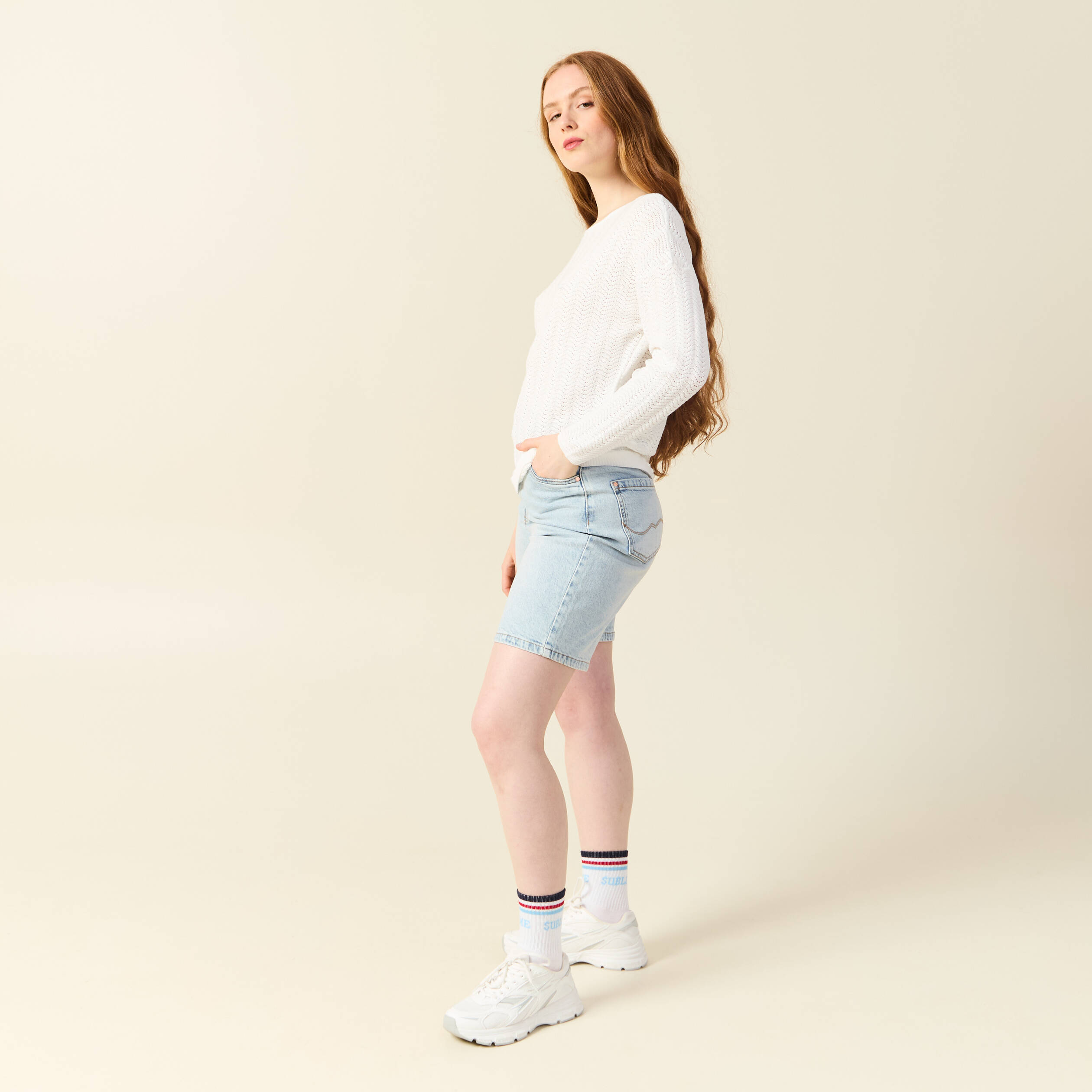 pull manches longues ecru femme Pull manches longues ecru femme