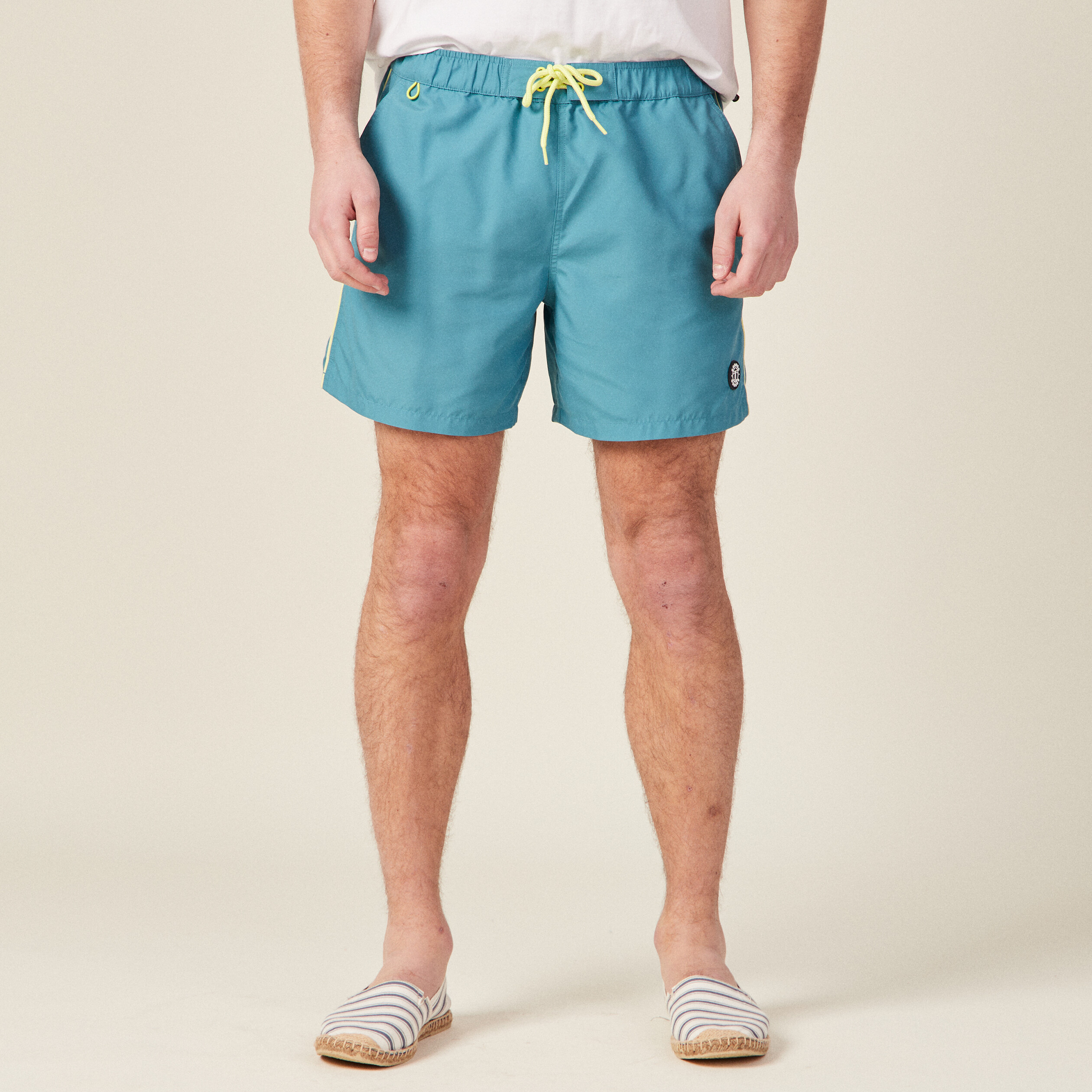 short de bain bleu petrole homme Short de bain bleu pétrole homme