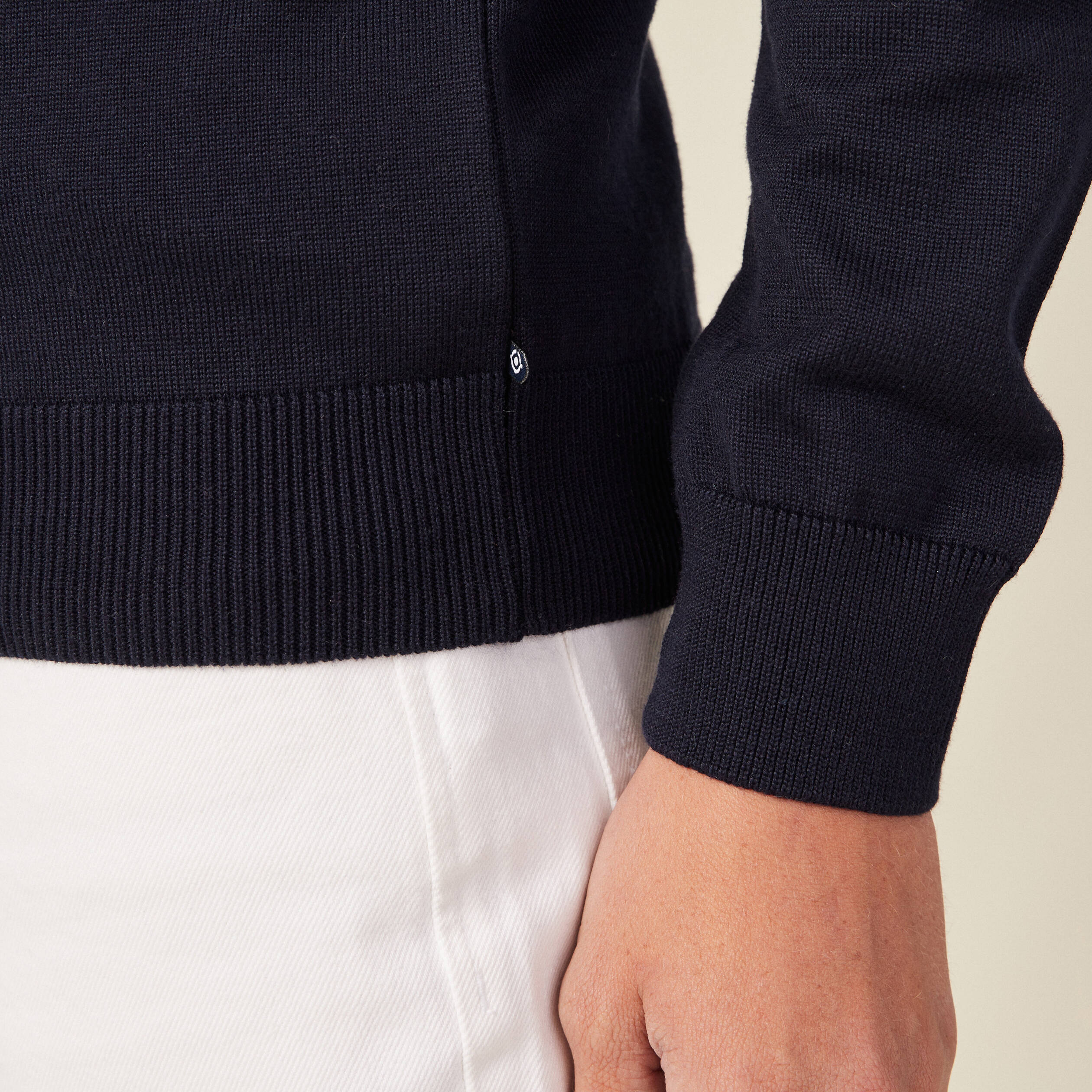 Polo Homme Manches Longues Coton » Grande Taille | Ulla Popken