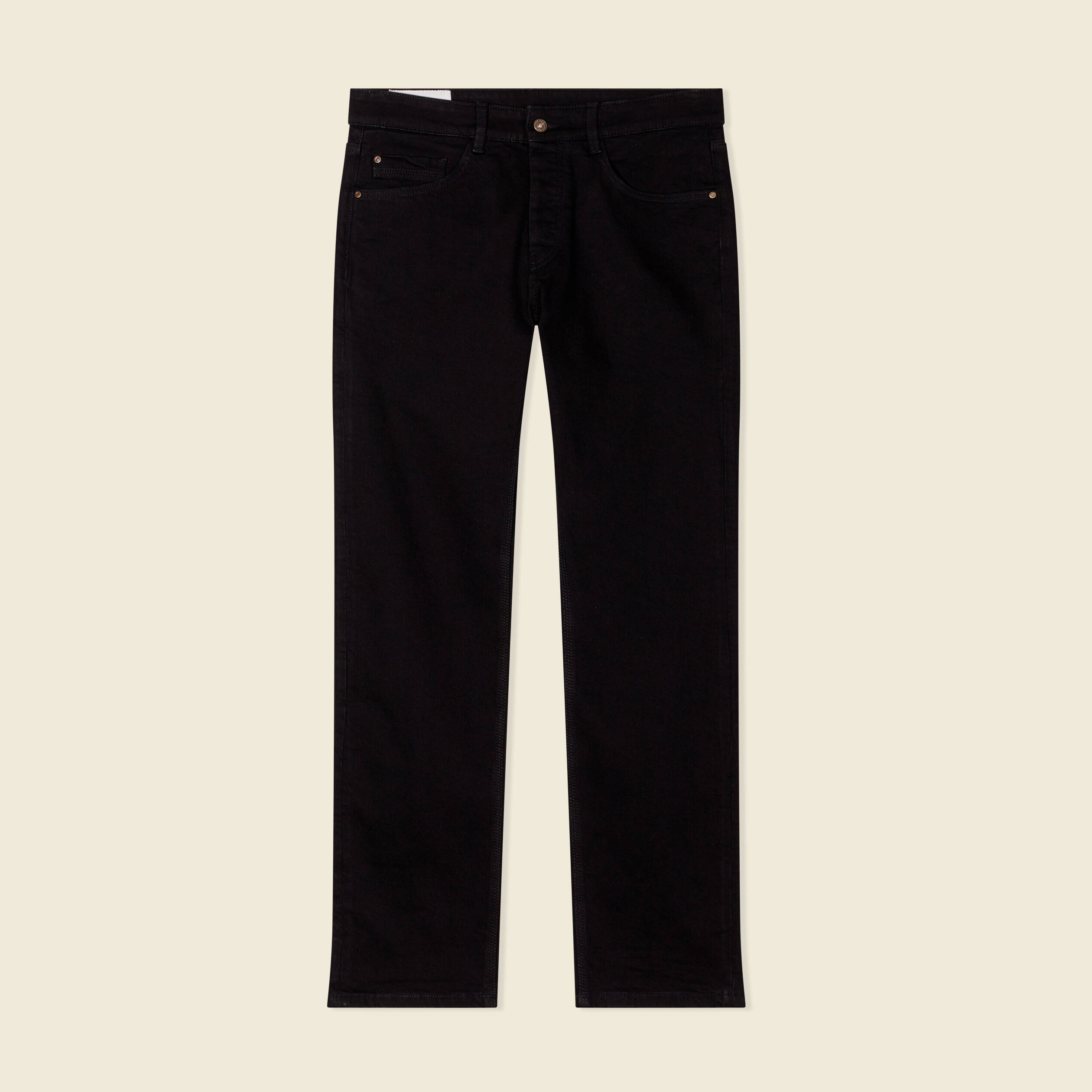 jeans regular eco responsable denim noir homme Jeans regular éco-responsable denim noir homme