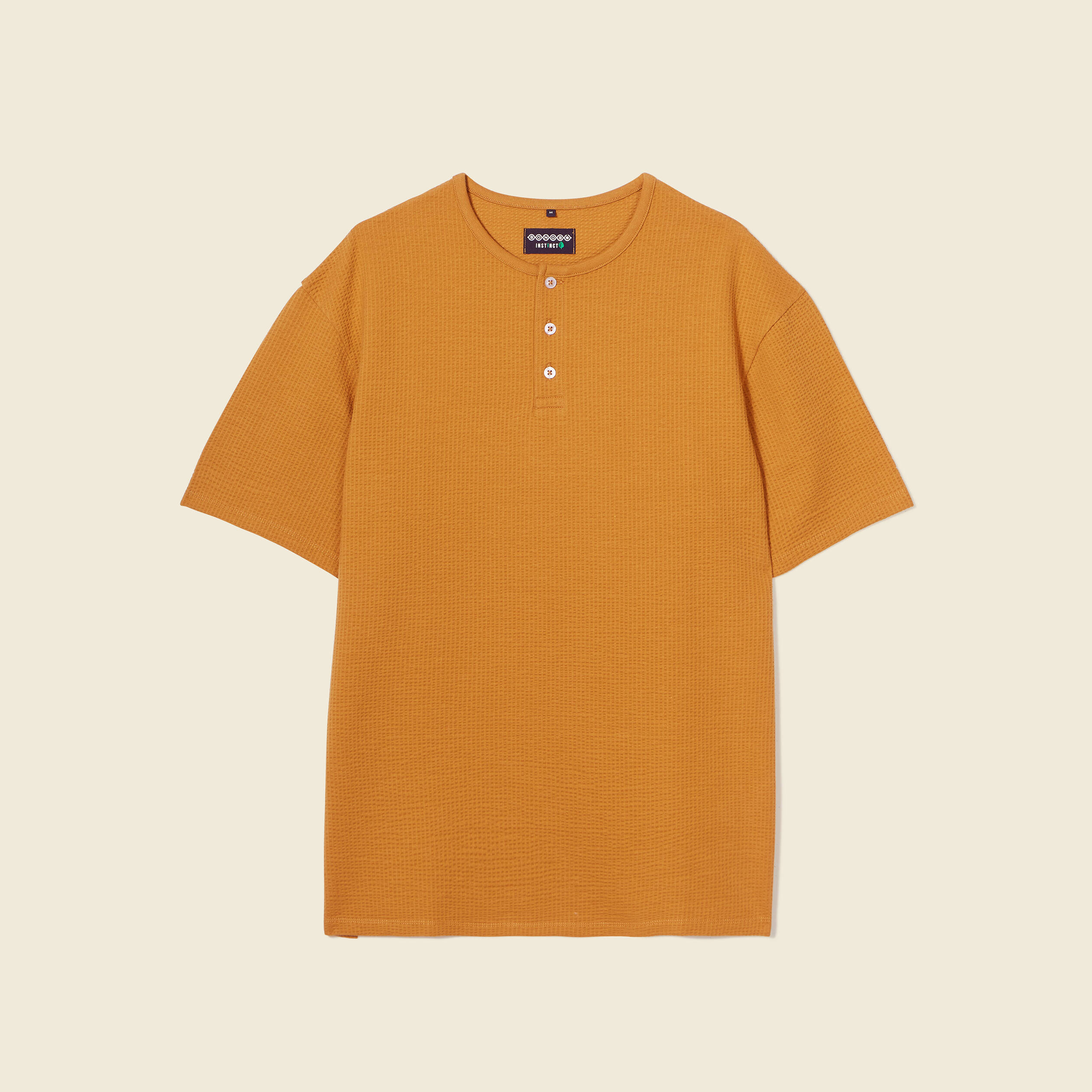T-shirt oversize manches courtes camel homme