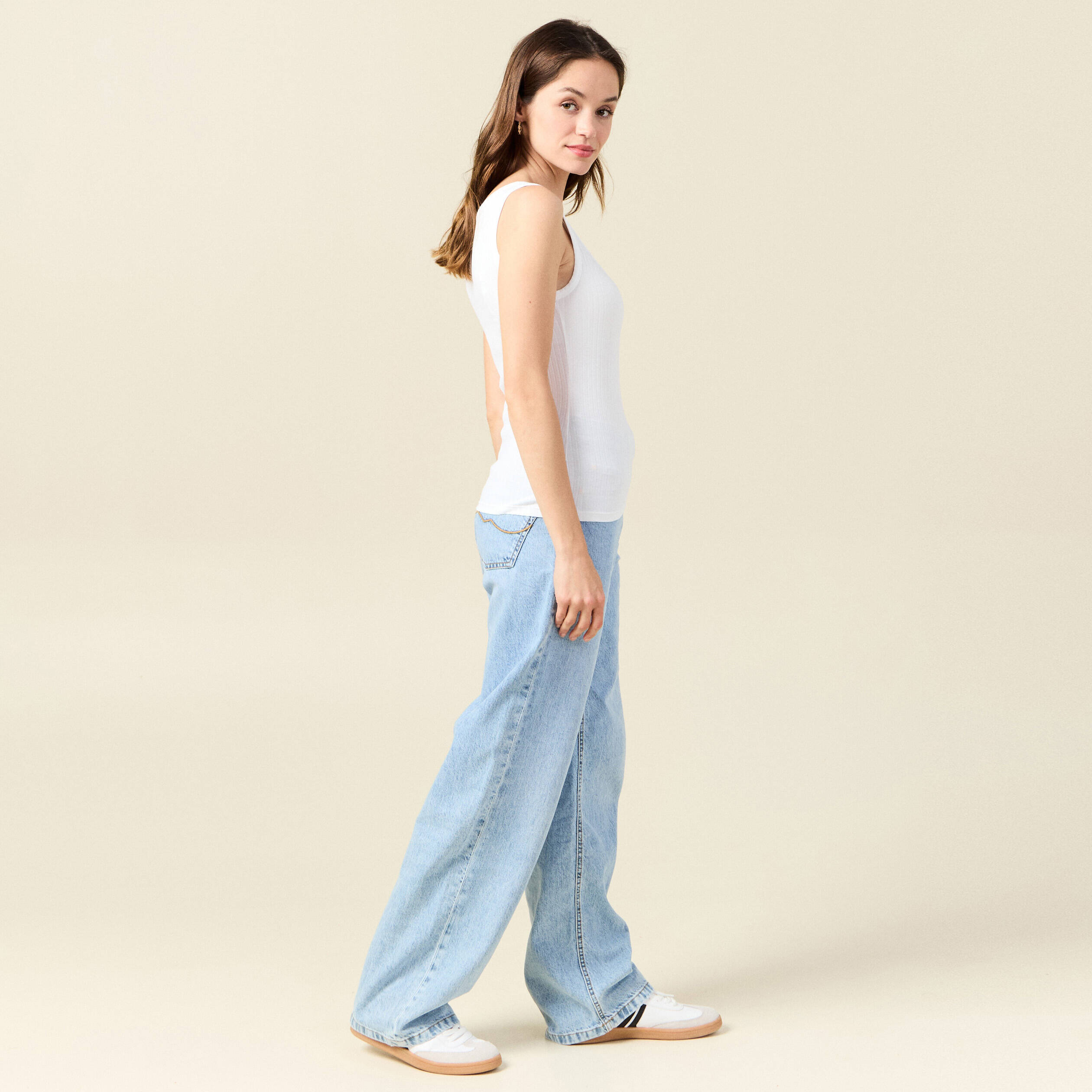 debardeur sans manches blanc femme Débardeur sans manches blanc femme