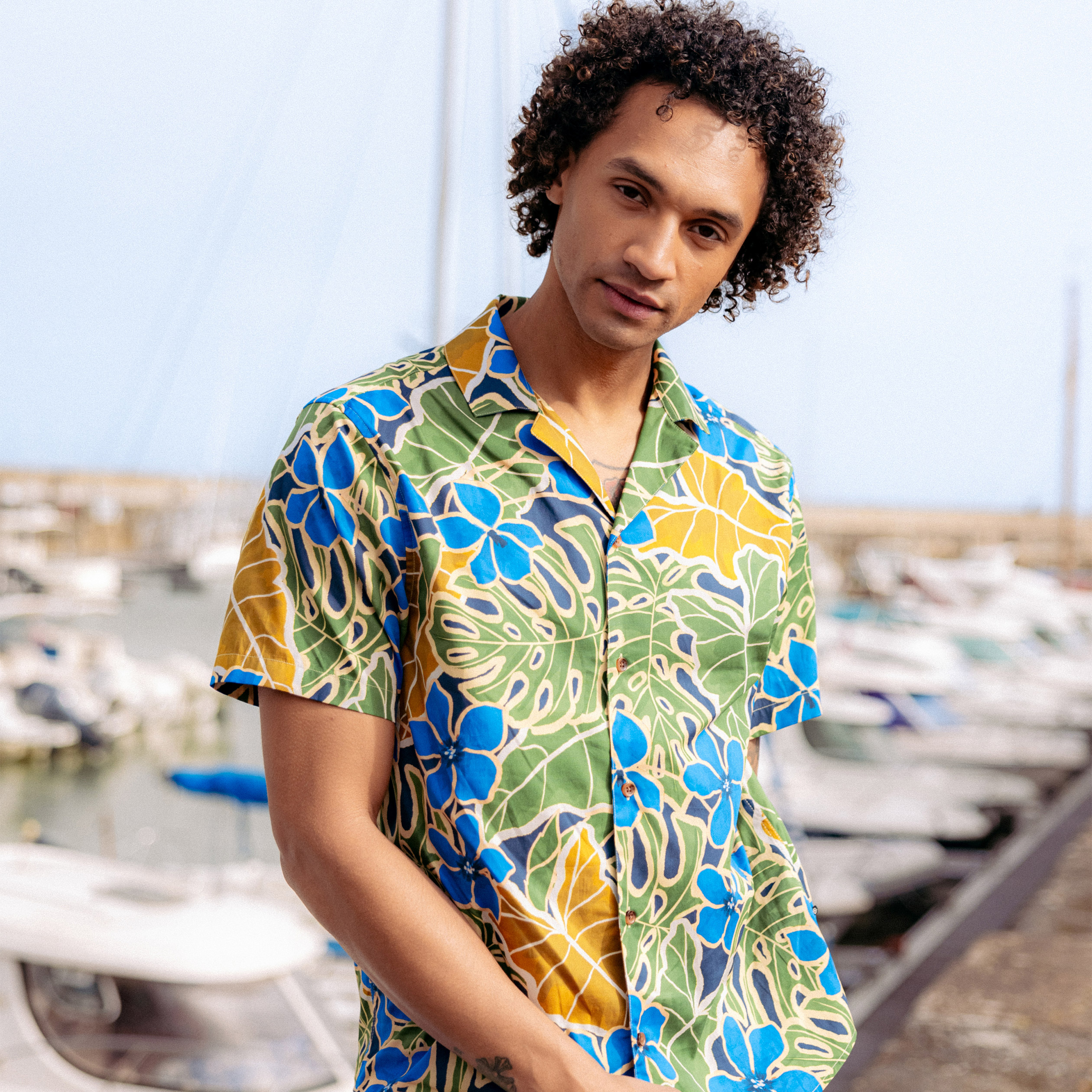 chemise manches courtes multicolore homme Chemise manches courtes multicolore homme