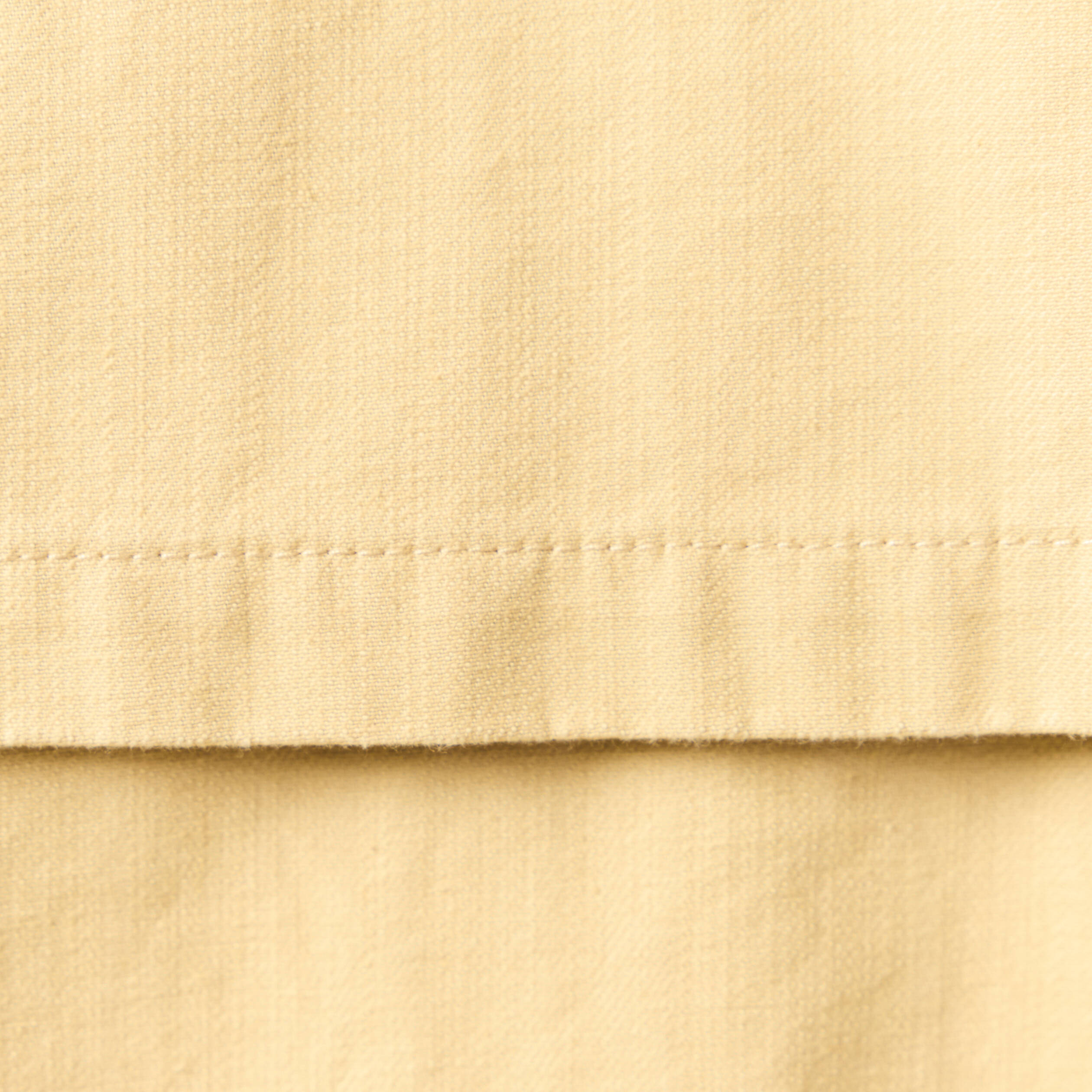 Veste oversize mi-longue en coton beige femme